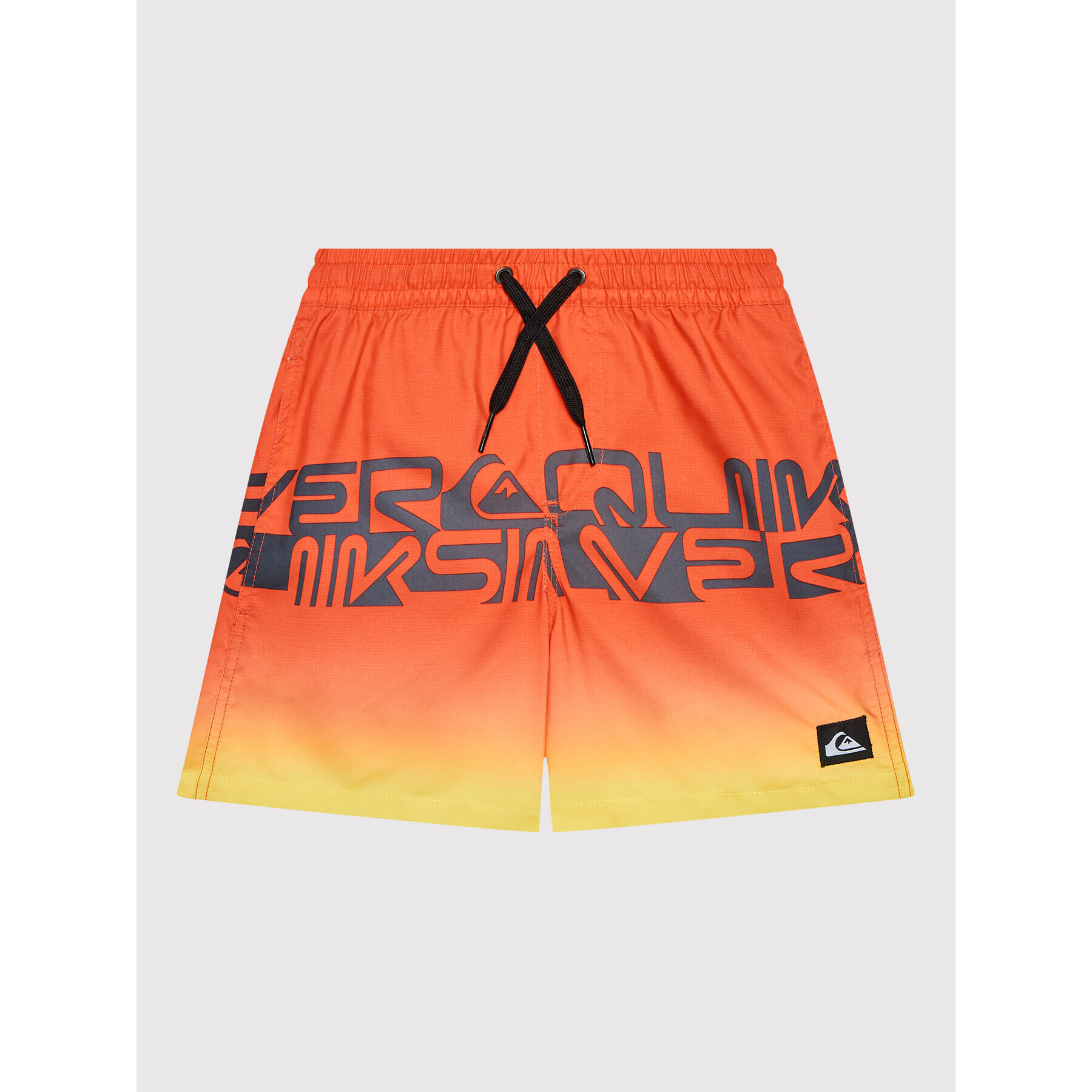 Quiksilver Plavecké šortky Word block 14" EQBJV03403 Červená Regular Fit - Pepit.cz