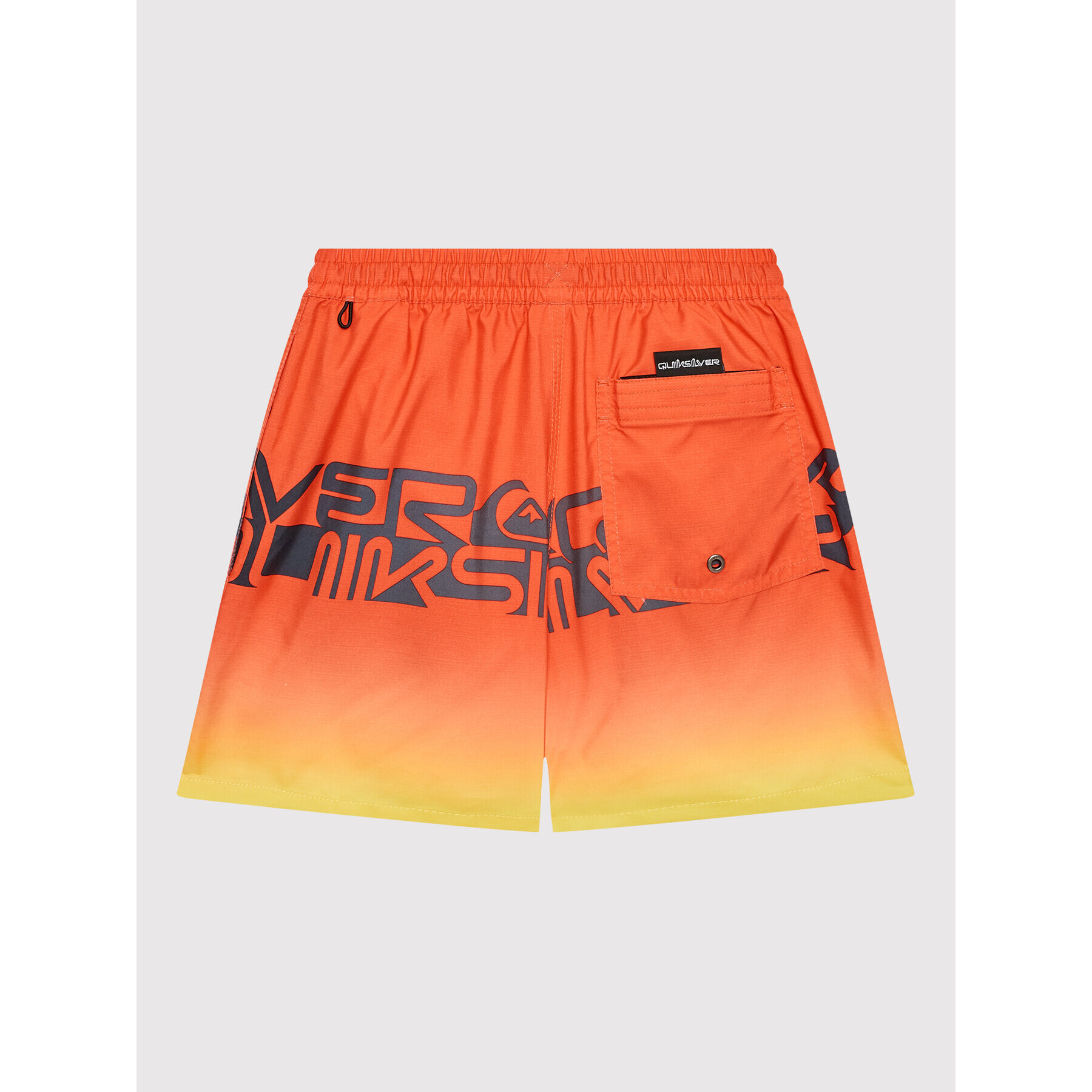 Quiksilver Plavecké šortky Word block 14" EQBJV03403 Červená Regular Fit - Pepit.cz