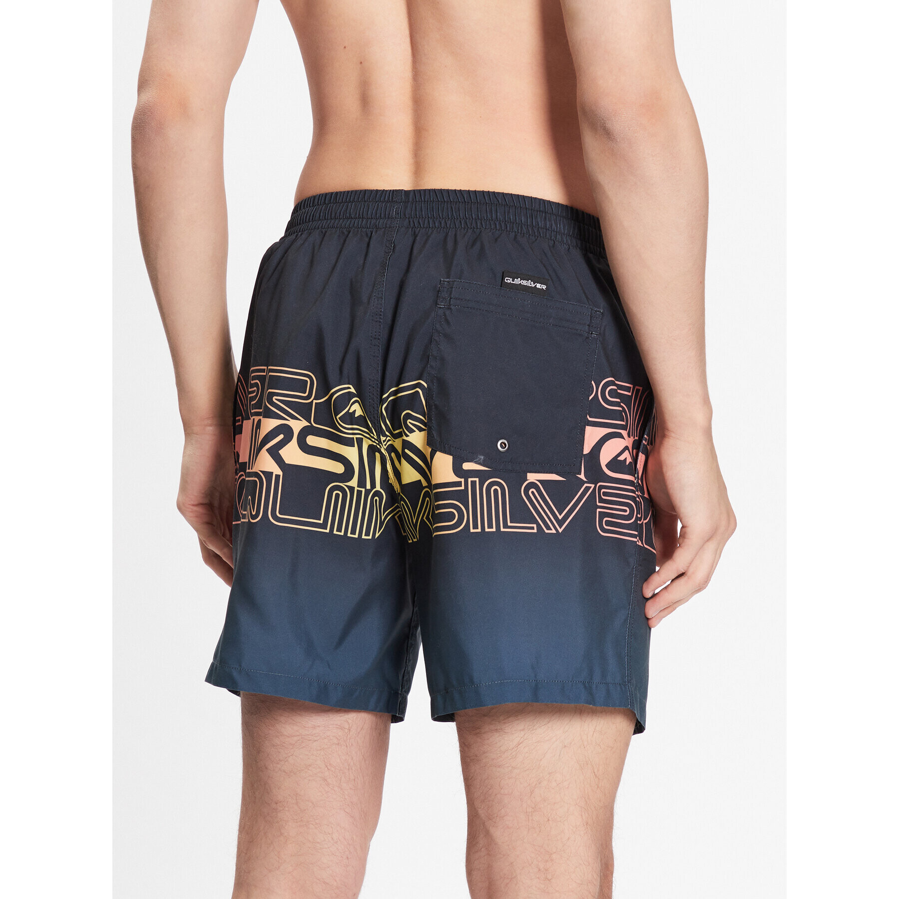 Quiksilver Plavecké šortky Word Block EQYJV04005 Černá Regular Fit - Pepit.cz