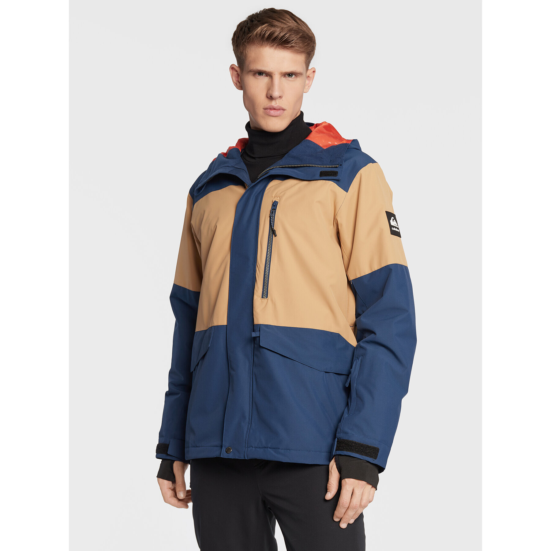 Quiksilver Snowboardová bunda Mission Block EQYTJ03379 Tmavomodrá Modern Fit - Pepit.cz