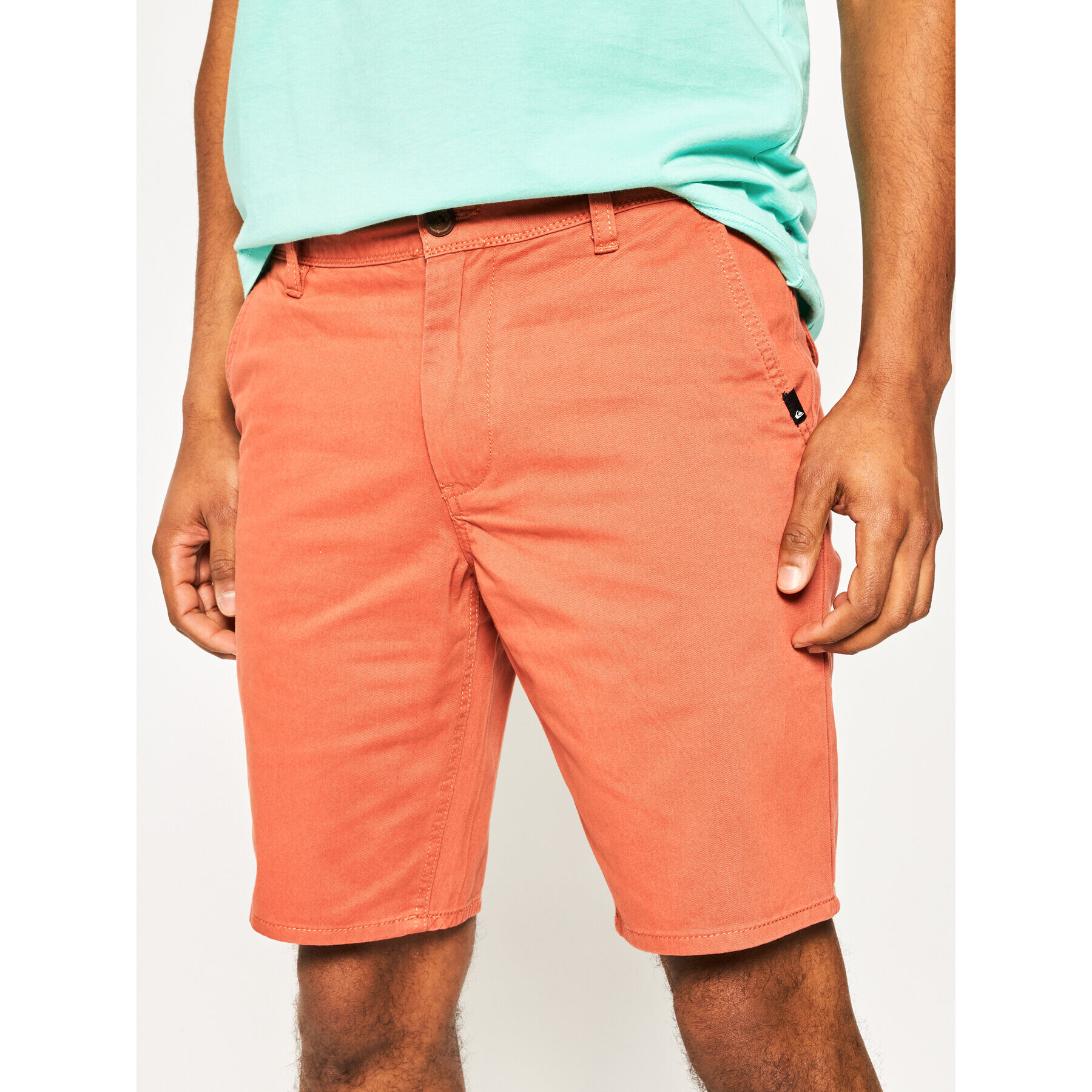 Quiksilver Šortky z materiálu Everyday Chino EQYWS03468 Červená Tapered Fit - Pepit.cz