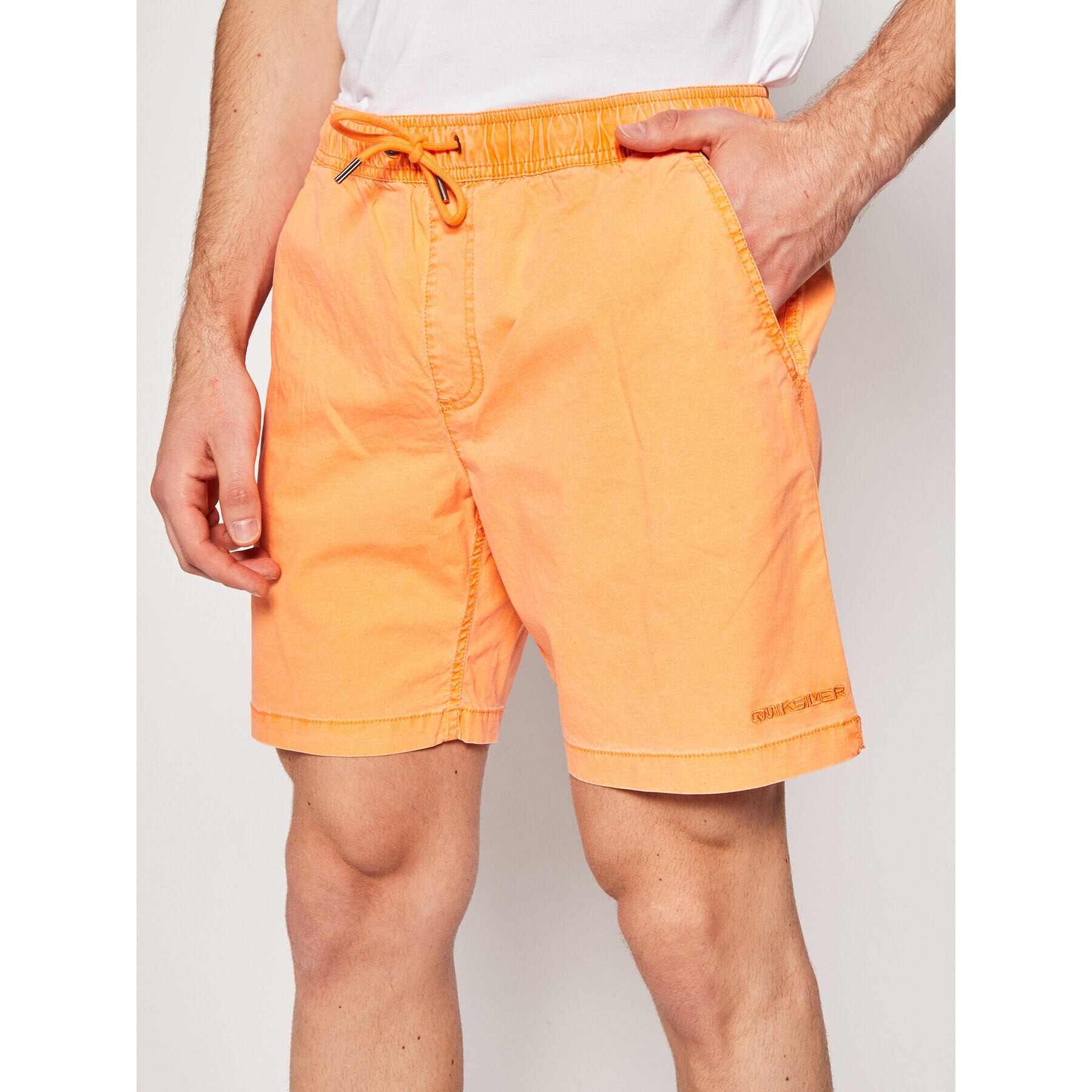 Quiksilver Šortky z materiálu Taxer 17" Elasticized EQYWS03610 Oranžová Regular Fit - Pepit.cz