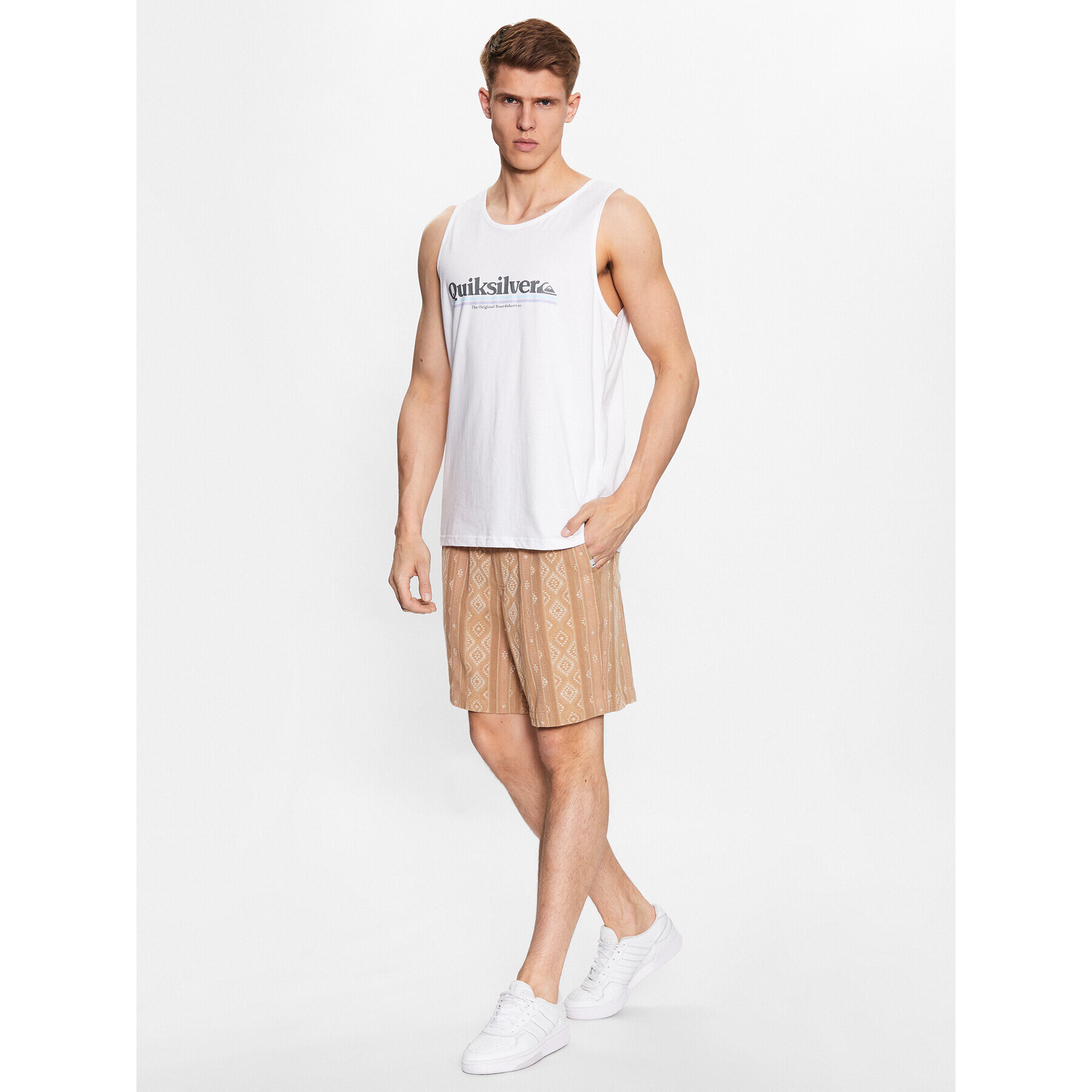 Quiksilver Sportovní kraťasy Taxeryd EQYWS03769 Béžová Regular Fit - Pepit.cz