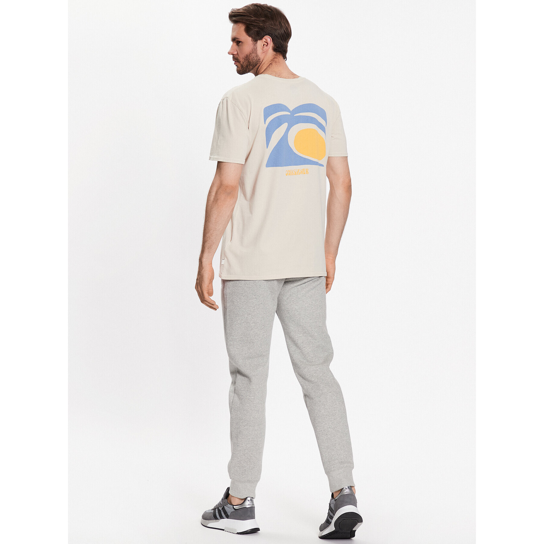 Quiksilver T-Shirt Arts In Palm EQYZT07249 Béžová Regular Fit - Pepit.cz