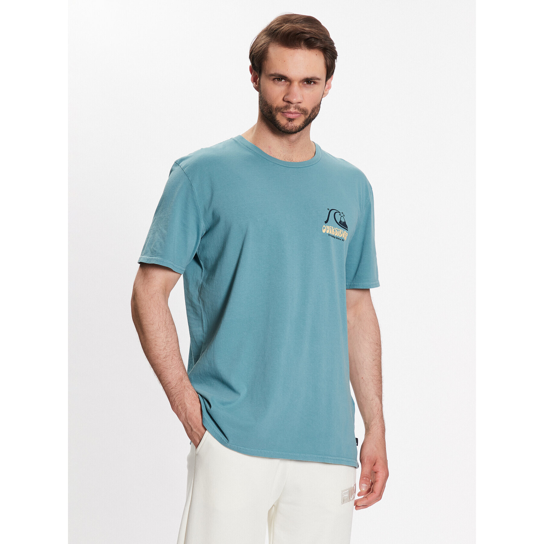 Quiksilver T-Shirt Arts In Palm EQYZT07249 Modrá Regular Fit - Pepit.cz