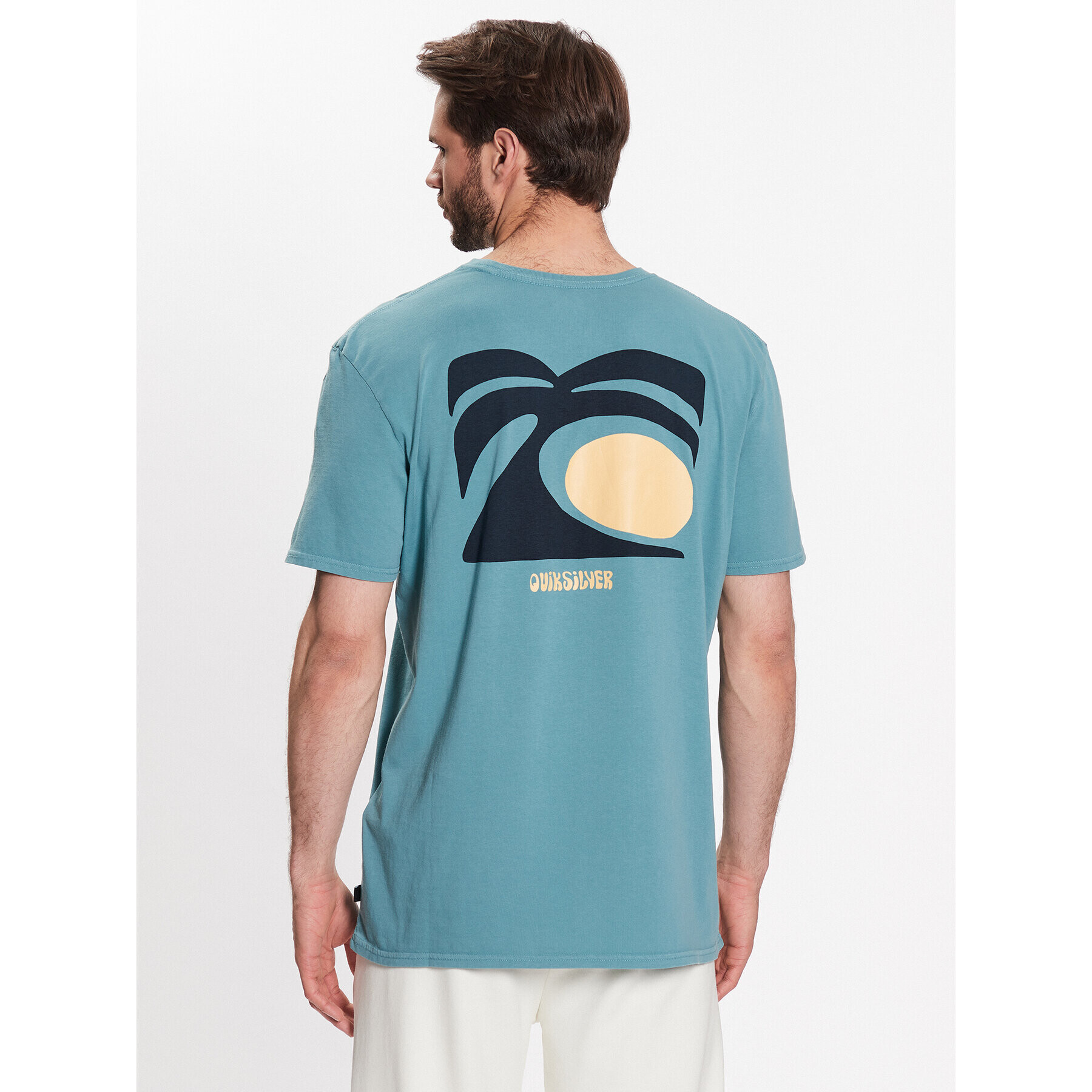 Quiksilver T-Shirt Arts In Palm EQYZT07249 Modrá Regular Fit - Pepit.cz