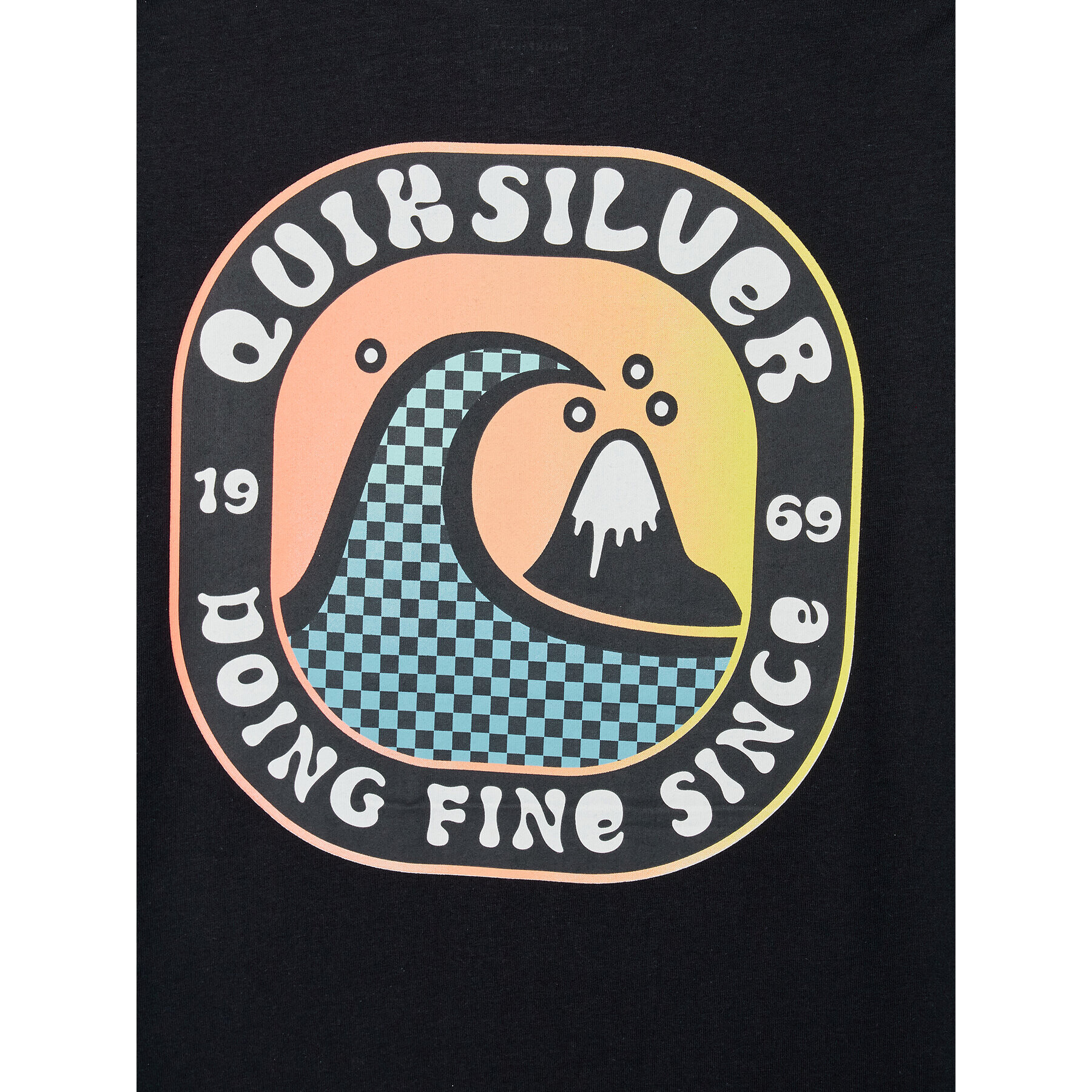 Quiksilver T-Shirt Closed Bubble EQBZT04420 Černá Regular Fit - Pepit.cz