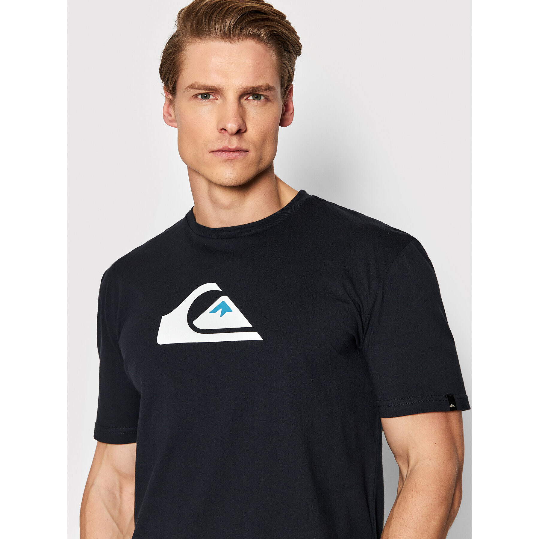 Quiksilver T-Shirt Comp EQYZT06534 Tmavomodrá Regular Fit - Pepit.cz