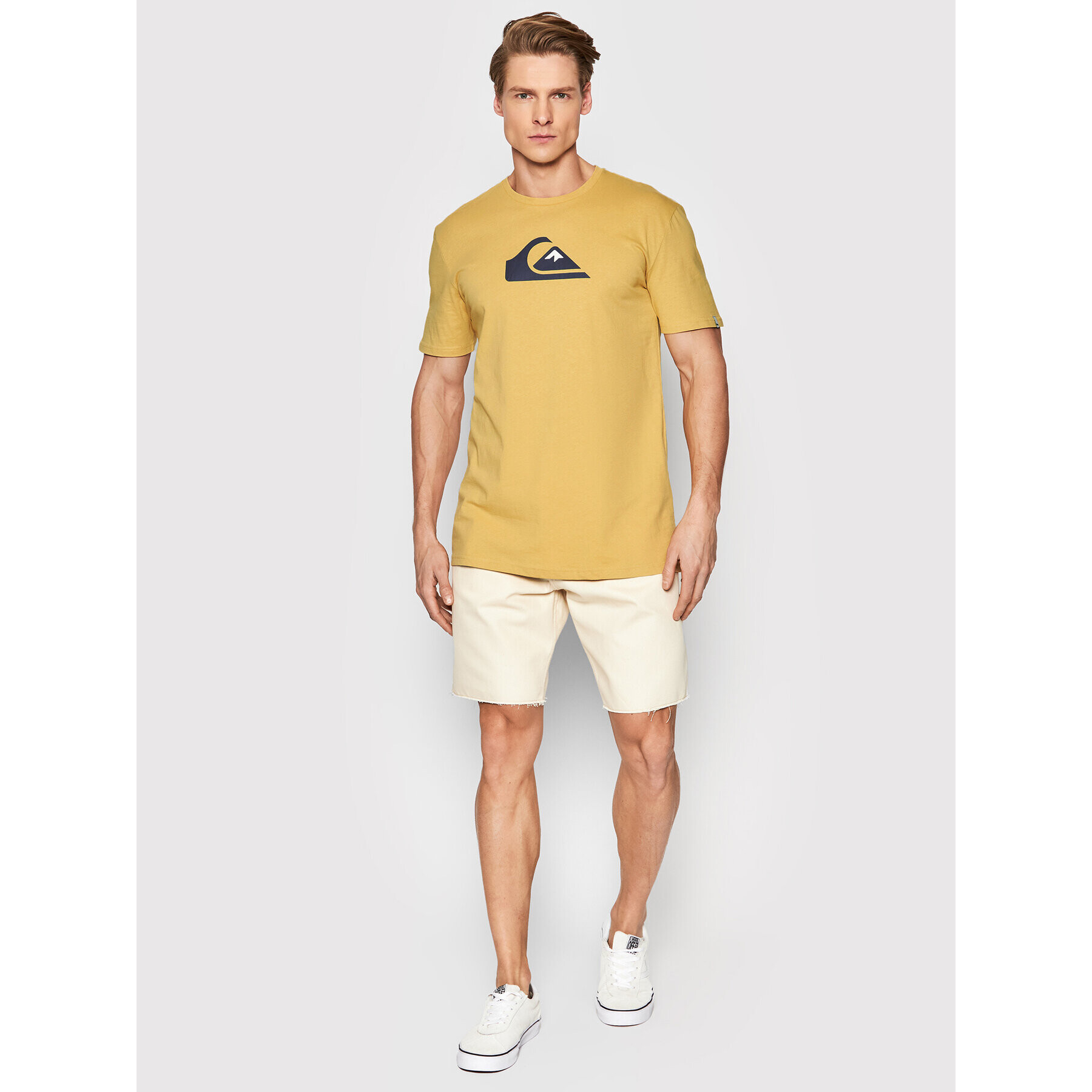 Quiksilver T-Shirt Comp EQYZT06534 Žlutá Regular Fit - Pepit.cz