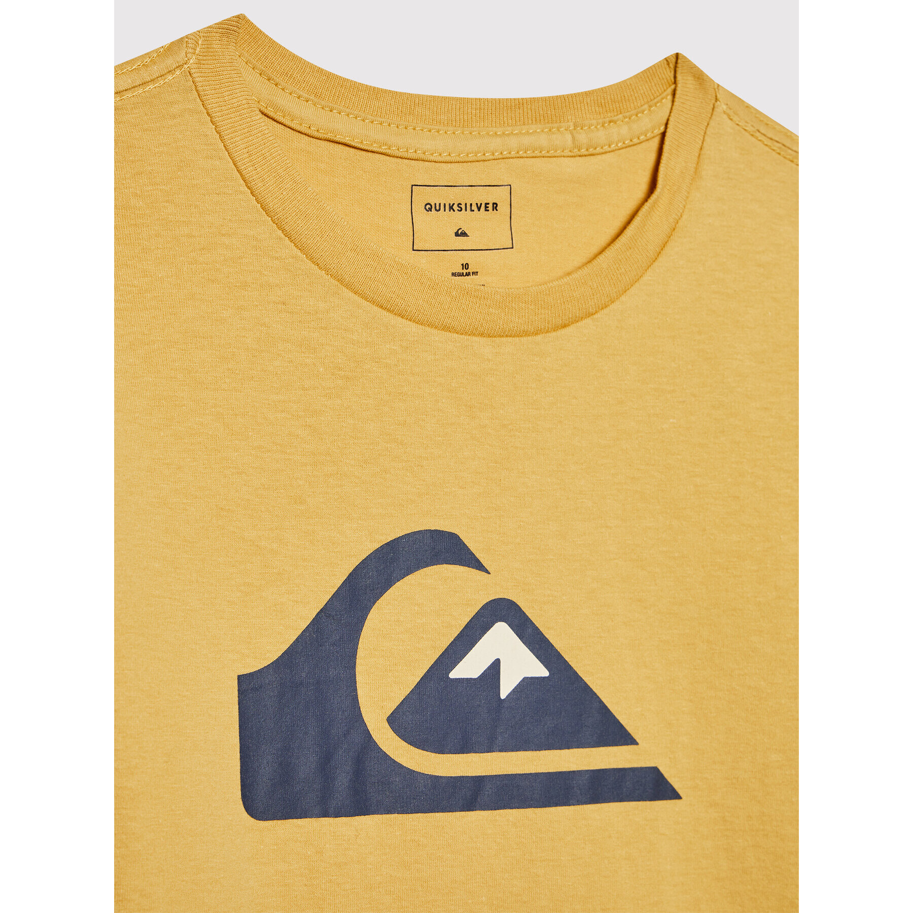 Quiksilver T-Shirt Comp Logo EQBZT04369 Žlutá Regular Fit - Pepit.cz