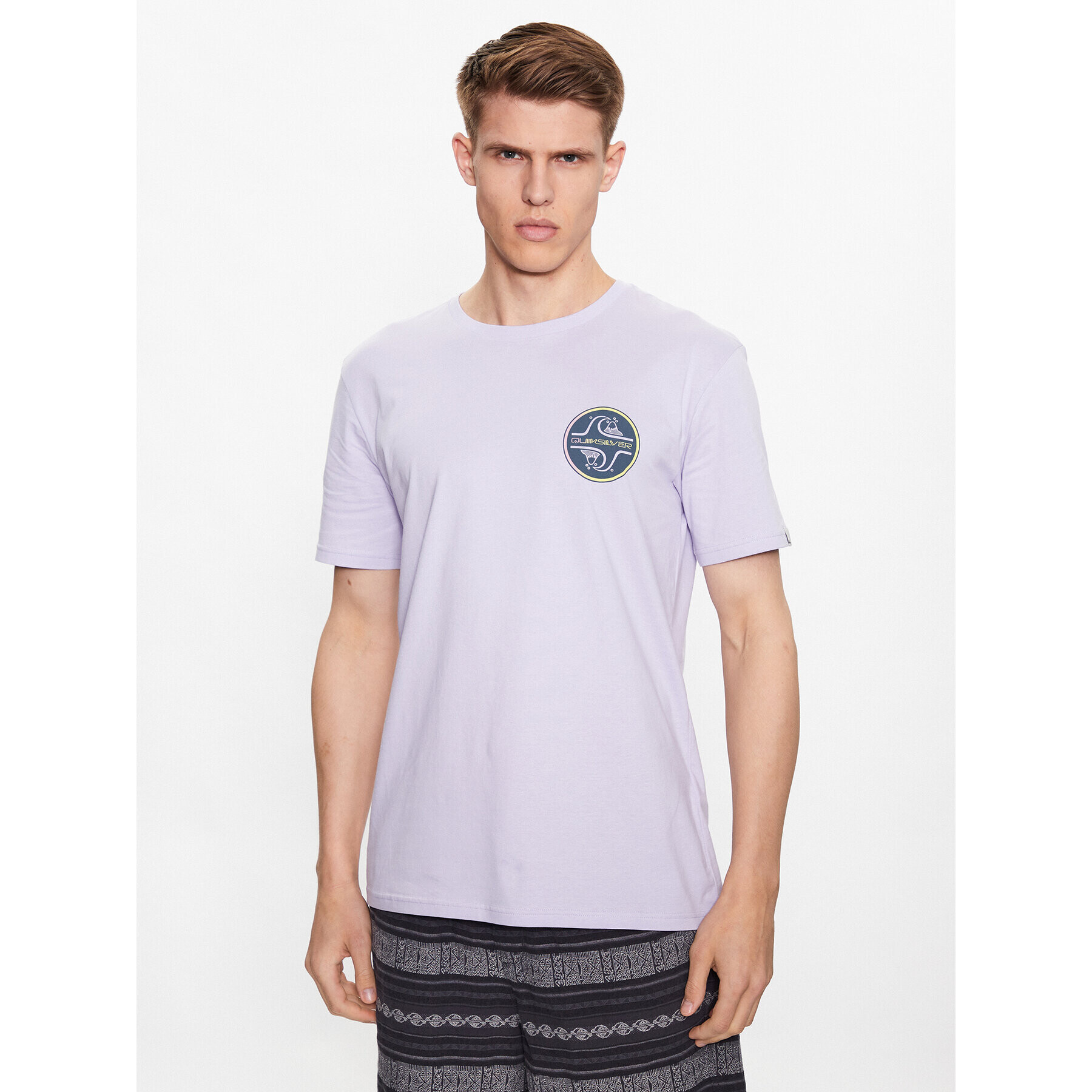 Quiksilver T-Shirt Core Bubble EQYZT07232 Fialová Regular Fit - Pepit.cz