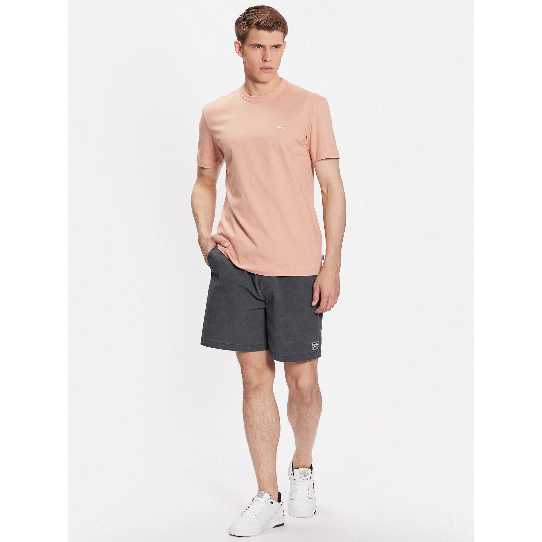 Quiksilver T-Shirt Essentials EQYKT04092 Oranžová Regular Fit - Pepit.cz