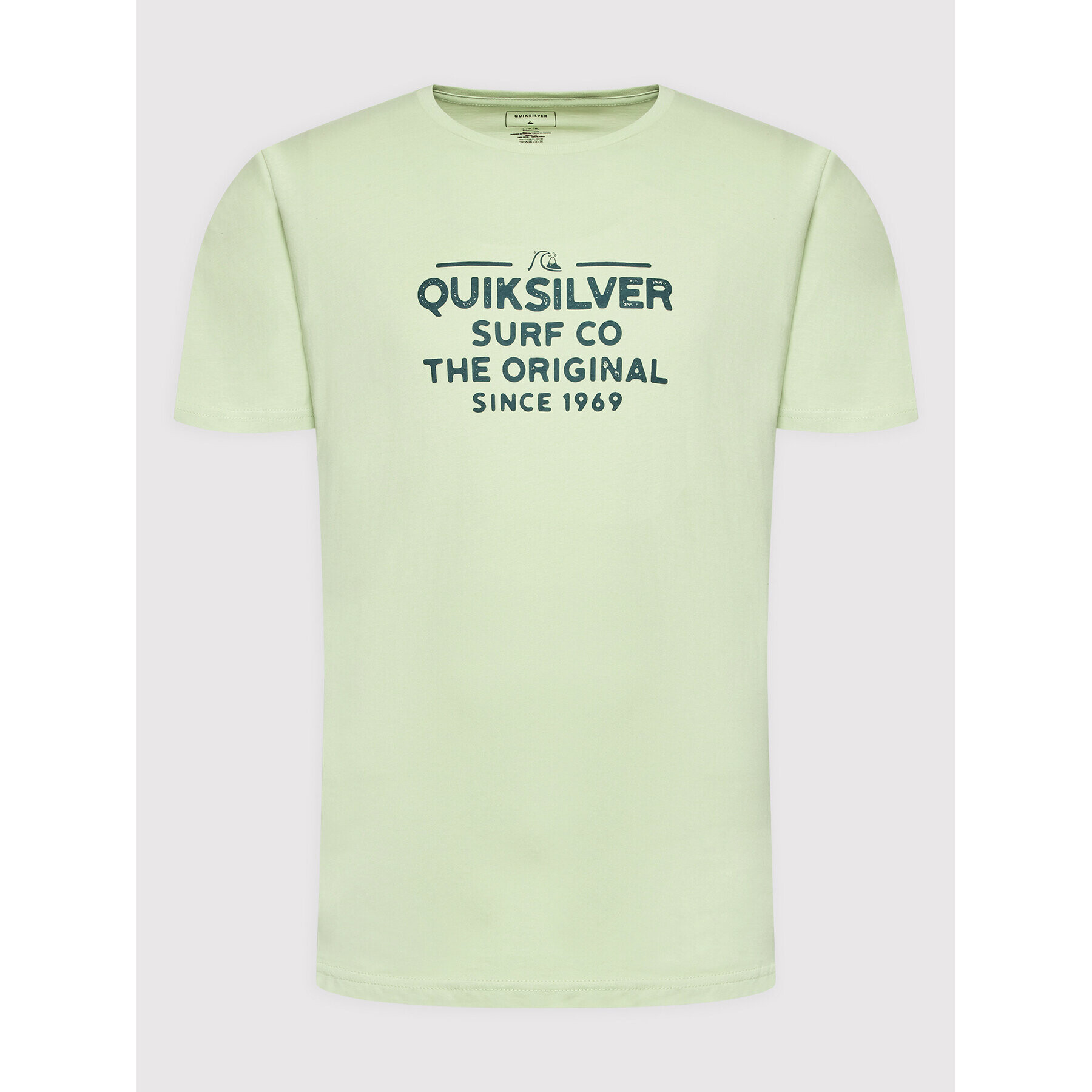 Quiksilver T-Shirt Feeding Line EQYZT06659 Zelená Regular Fit - Pepit.cz