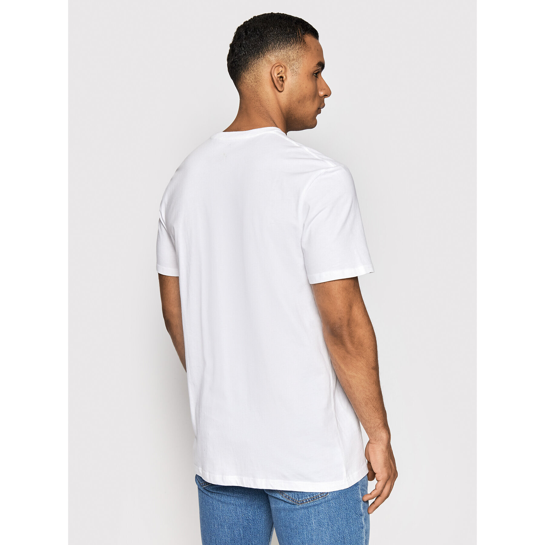 Quiksilver T-Shirt Lined Up EQYZT06657 Bílá Regular Fit - Pepit.cz