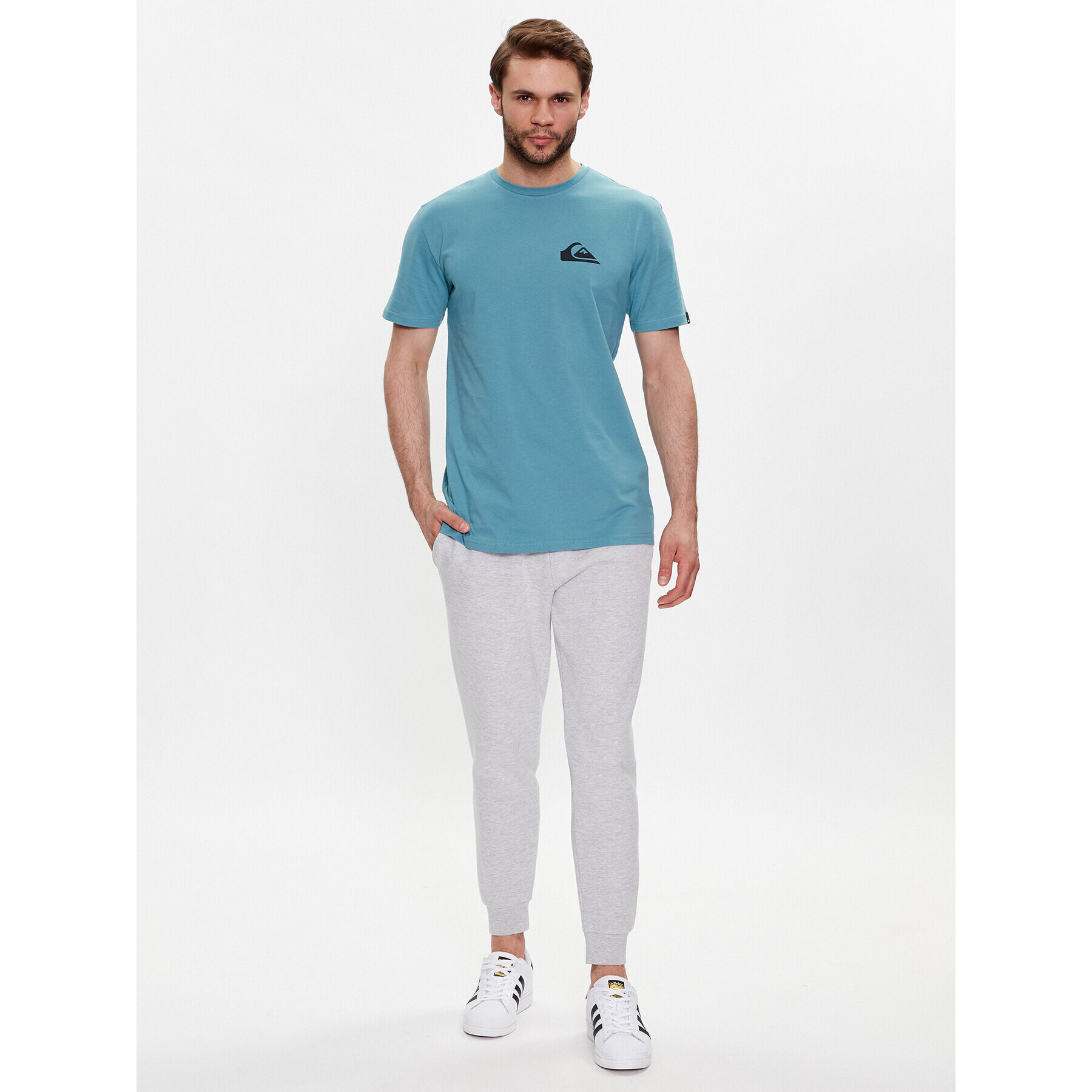 Quiksilver T-Shirt Mini Logo EQYZT07215 Modrá Regular Fit - Pepit.cz