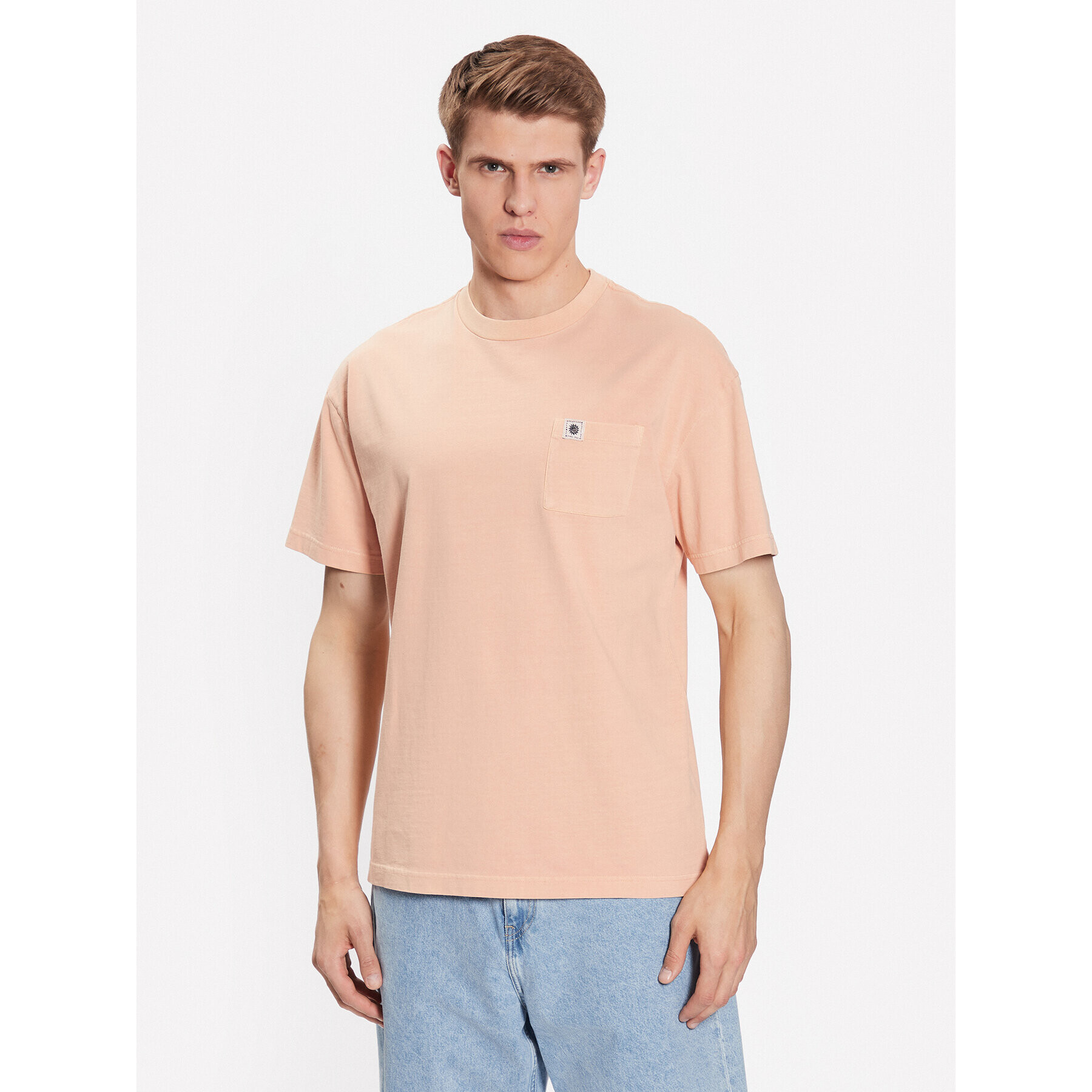 Quiksilver T-Shirt Natural Dye EQYKT04265 Oranžová Regular Fit - Pepit.cz