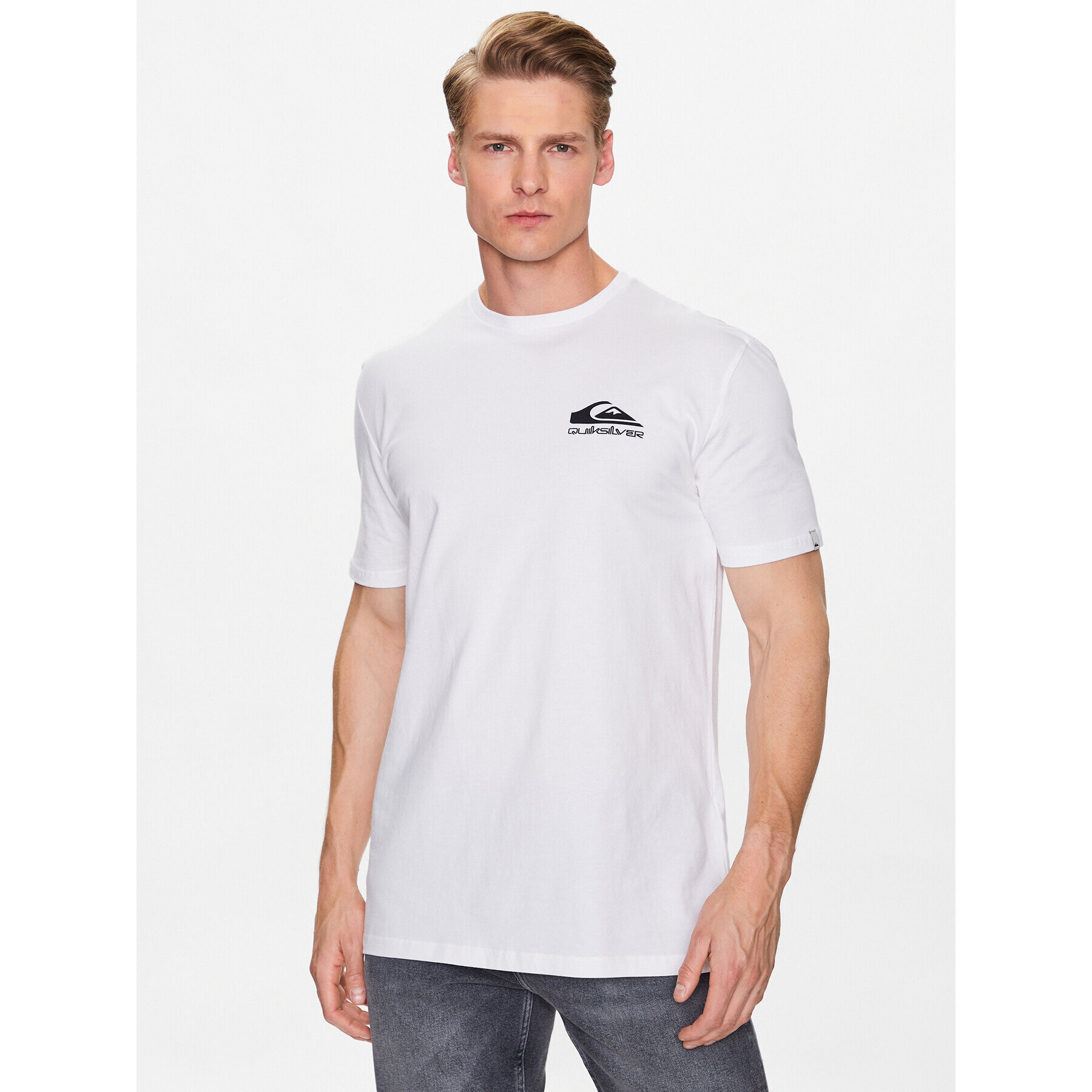 Quiksilver T-Shirt Nice Days EQYZT07217 Bílá Regular Fit - Pepit.cz