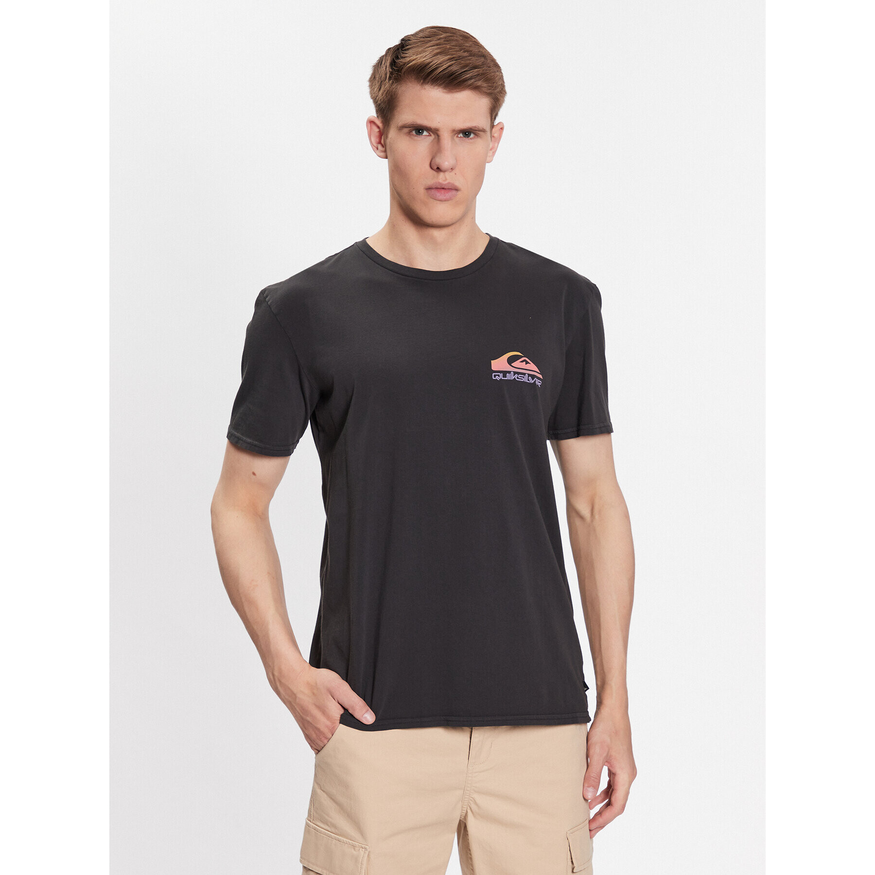 Quiksilver T-Shirt Pas Time Paradise EQYZT07252 Černá Regular Fit - Pepit.cz