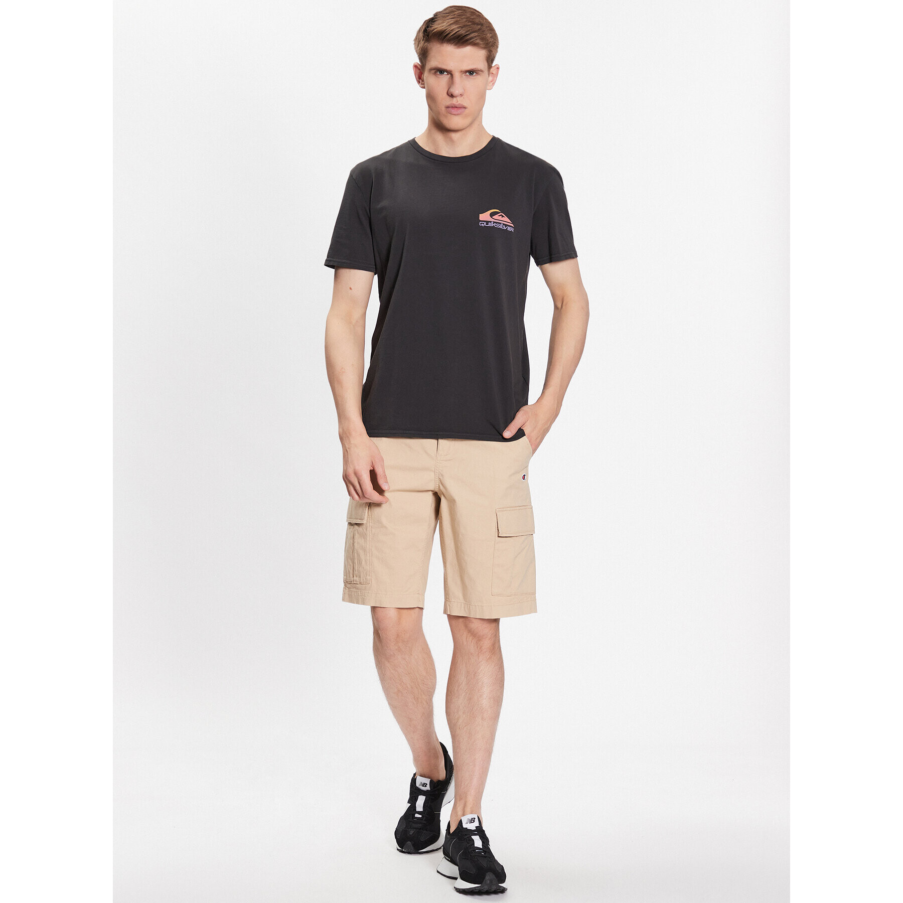 Quiksilver T-Shirt Pas Time Paradise EQYZT07252 Černá Regular Fit - Pepit.cz