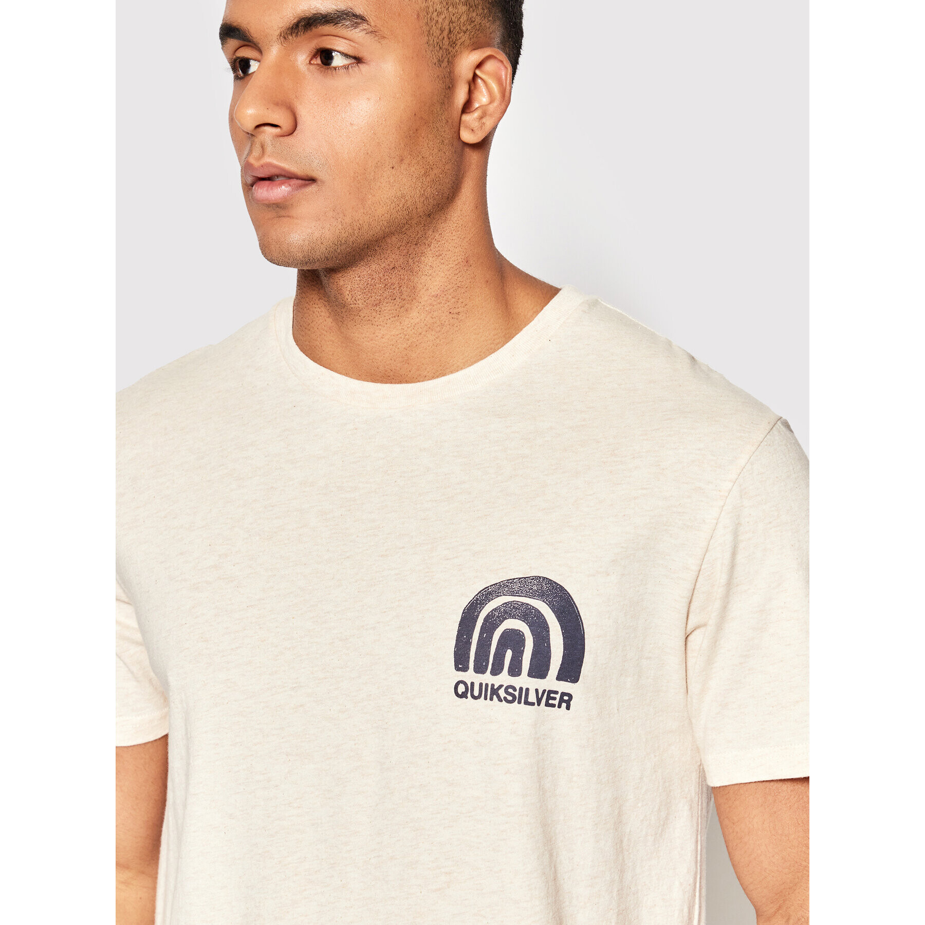 Quiksilver T-Shirt Quiks Groove EQYZT06696 Béžová Regular Fit - Pepit.cz