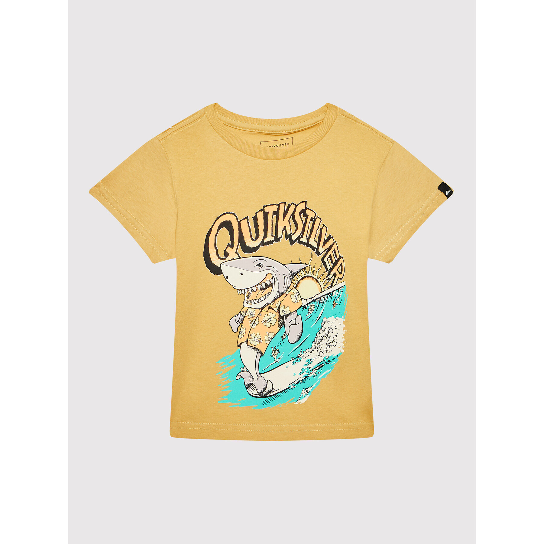 Quiksilver T-Shirt Shark Smile EQKZT03482 Žlutá Regular Fit - Pepit.cz