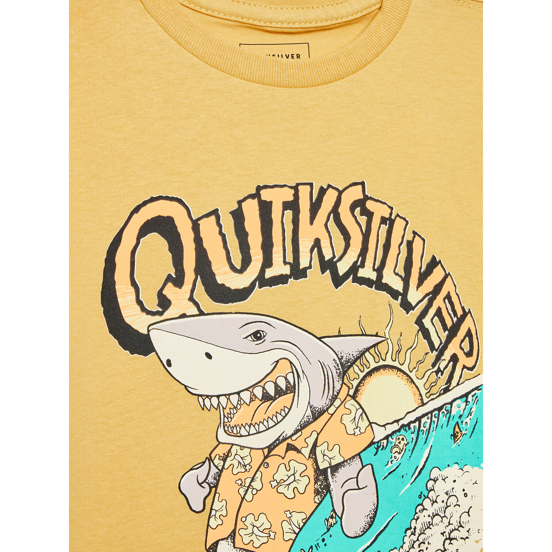 Quiksilver T-Shirt Shark Smile EQKZT03482 Žlutá Regular Fit - Pepit.cz