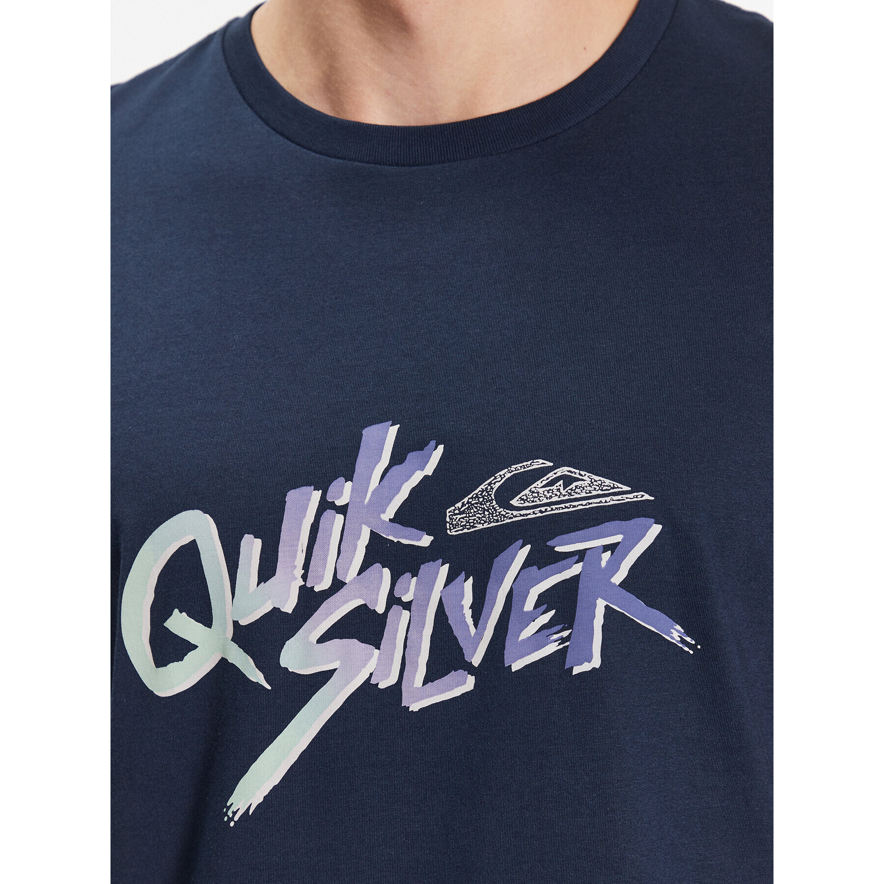 Quiksilver T-Shirt Signature Move EQYZT07223 Tmavomodrá Regular Fit - Pepit.cz