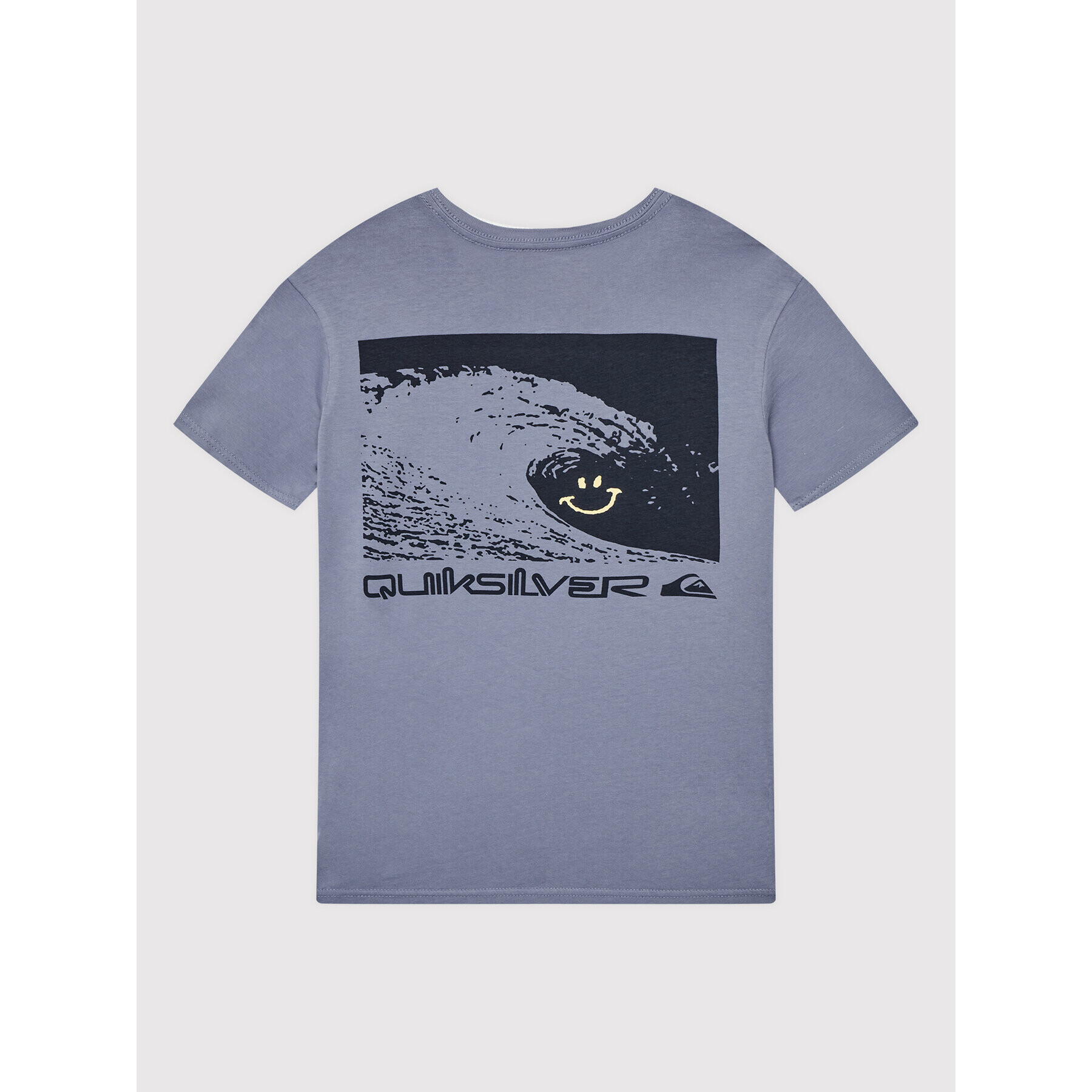 Quiksilver T-Shirt Smiley Waves EQBZT04441 Modrá Regular Fit - Pepit.cz