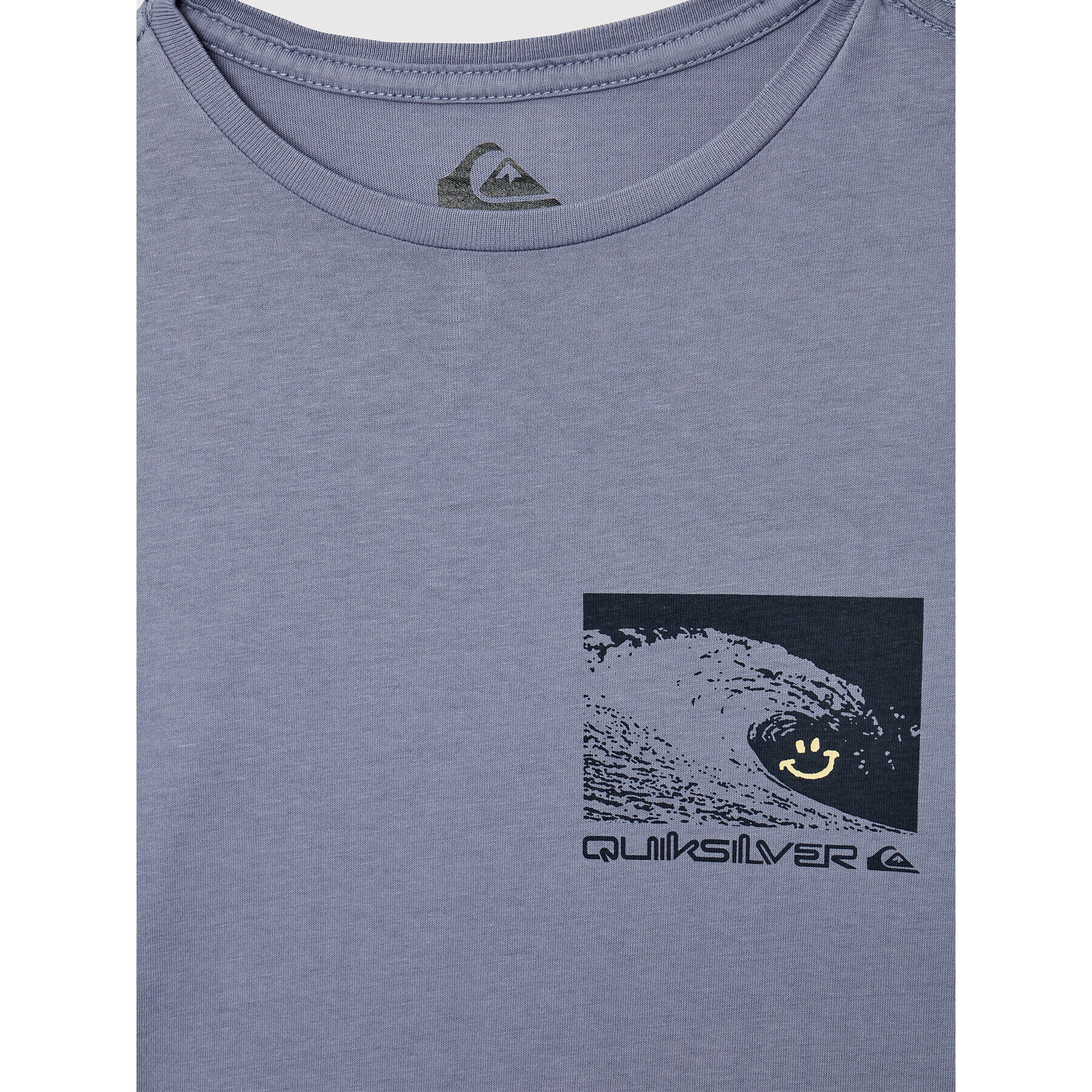 Quiksilver T-Shirt Smiley Waves EQBZT04441 Modrá Regular Fit - Pepit.cz