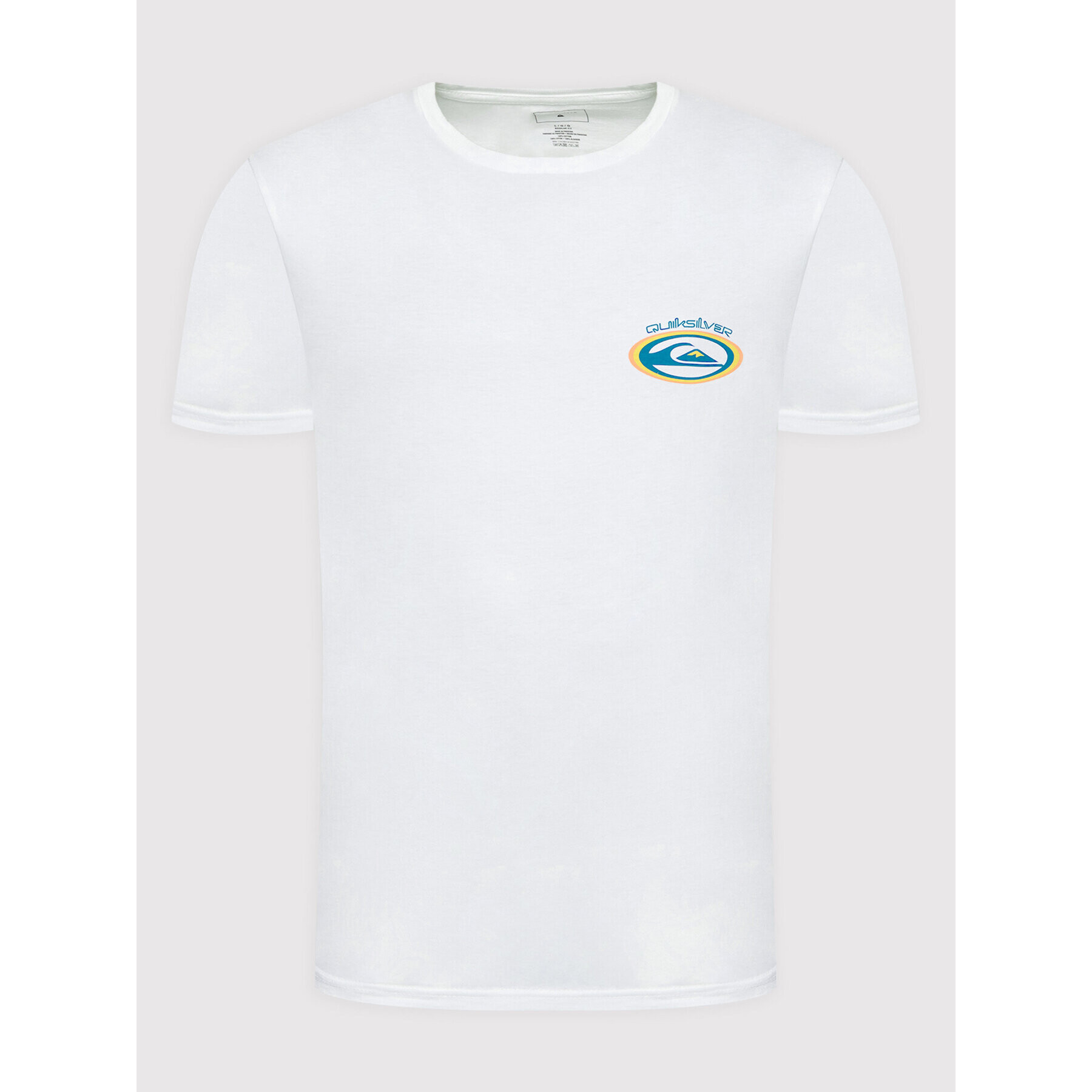 Quiksilver T-Shirt Temper Trap EQYZT06658 Bílá Regular Fit - Pepit.cz