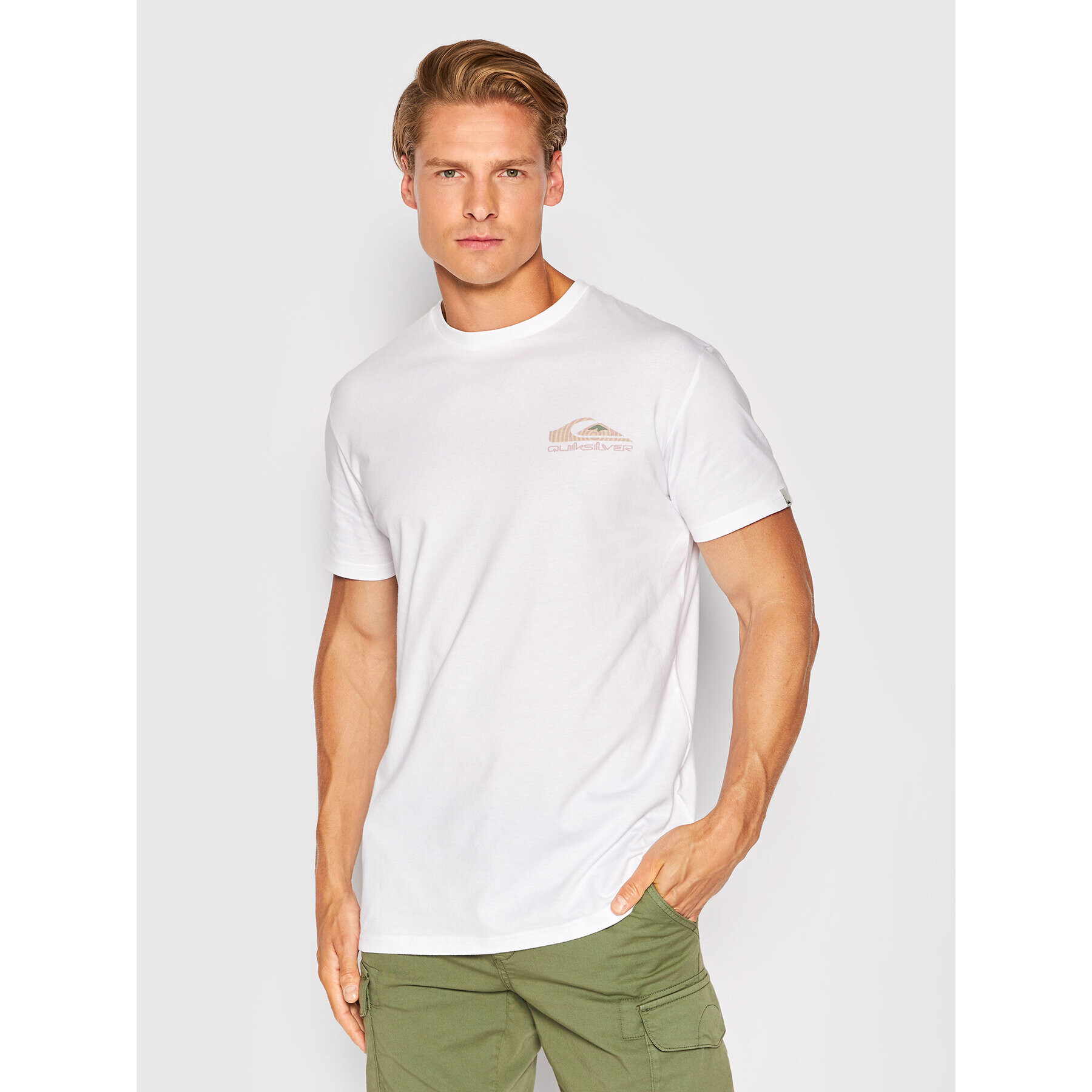 Quiksilver T-Shirt War Eye EQYZT06666 Bílá Regular Fit - Pepit.cz