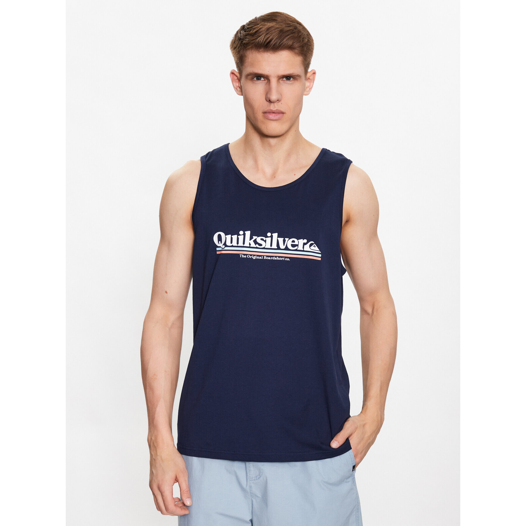 Quiksilver Tank top Between The Lines EQYZT07237 Tmavomodrá Regular Fit - Pepit.cz