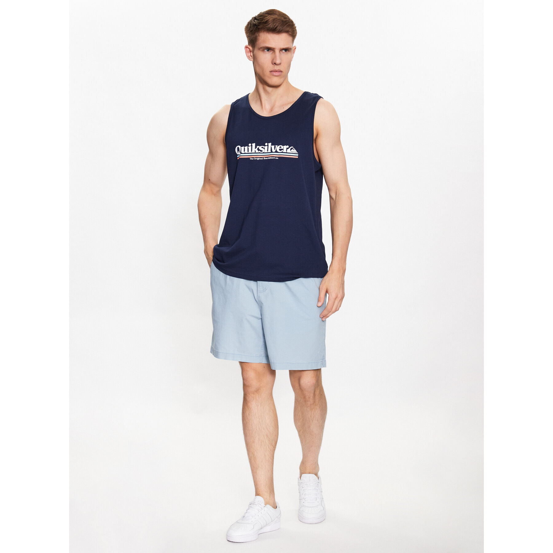 Quiksilver Tank top Between The Lines EQYZT07237 Tmavomodrá Regular Fit - Pepit.cz