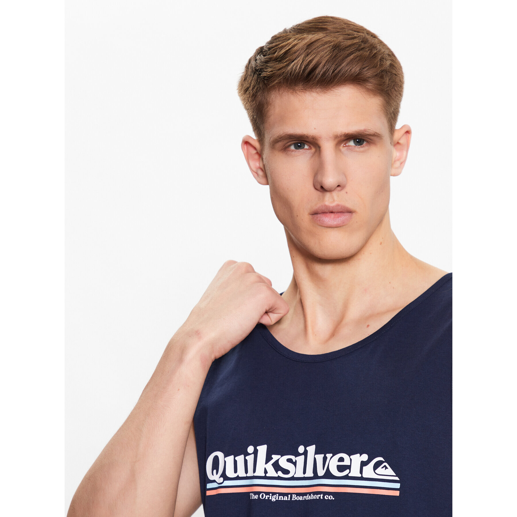 Quiksilver Tank top Between The Lines EQYZT07237 Tmavomodrá Regular Fit - Pepit.cz