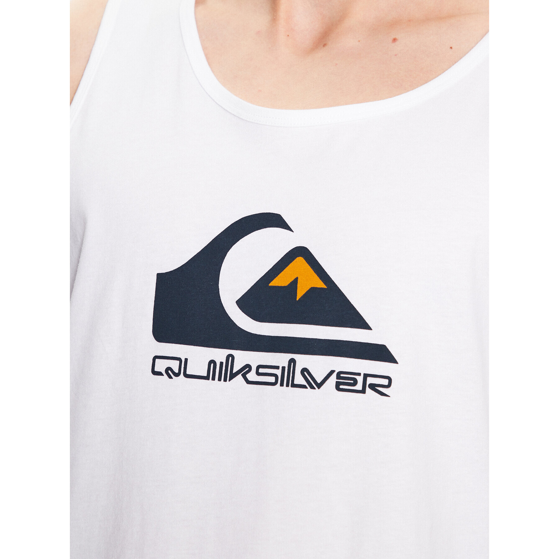 Quiksilver Tank top Big Logo EQYZT07236 Bílá Regular Fit - Pepit.cz