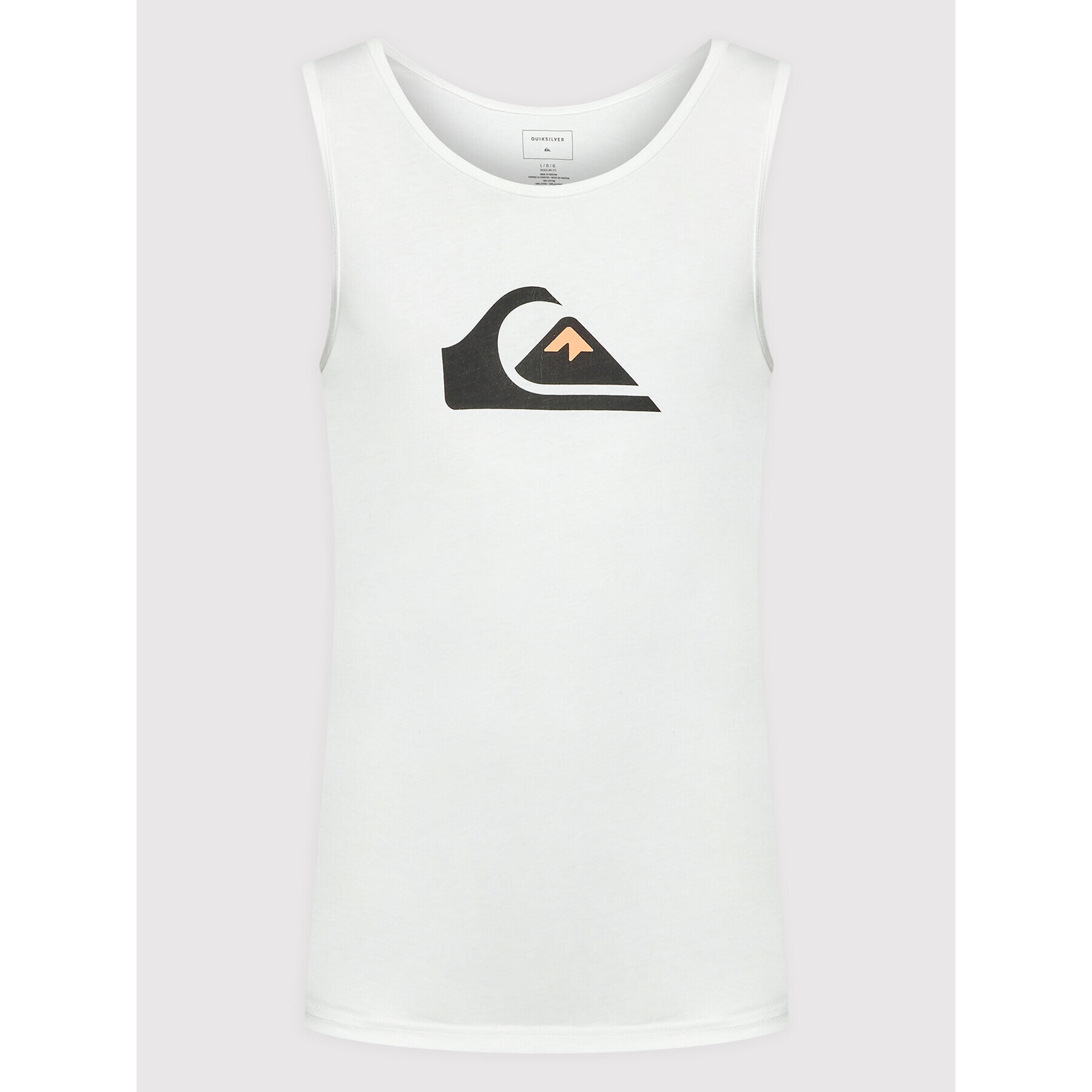 Quiksilver Tank top Comp Logo EQYZT06675 Bílá Regular Fit - Pepit.cz