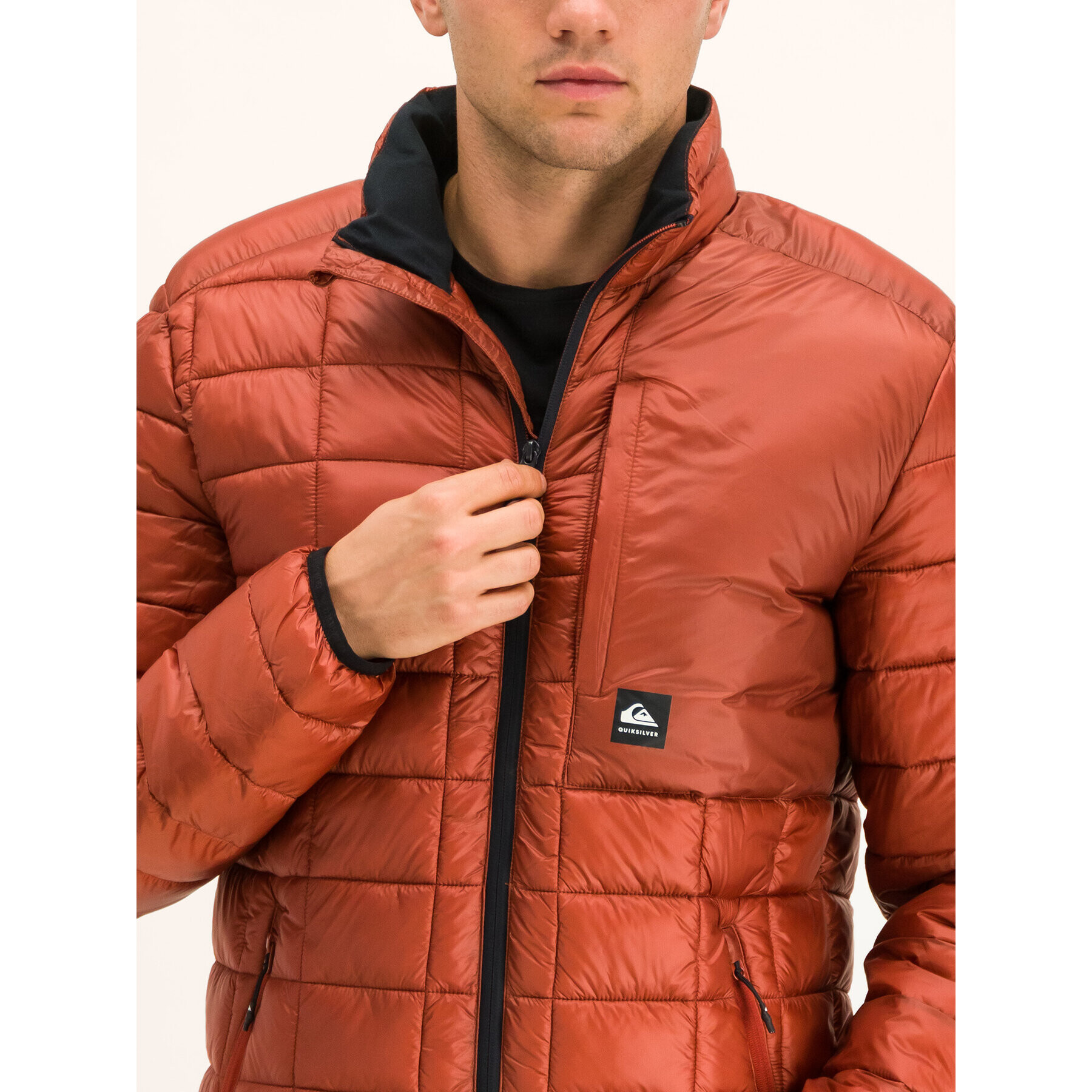 Quiksilver Vatovaná bunda Release EQYJK03477 Hnědá Regular Fit - Pepit.cz