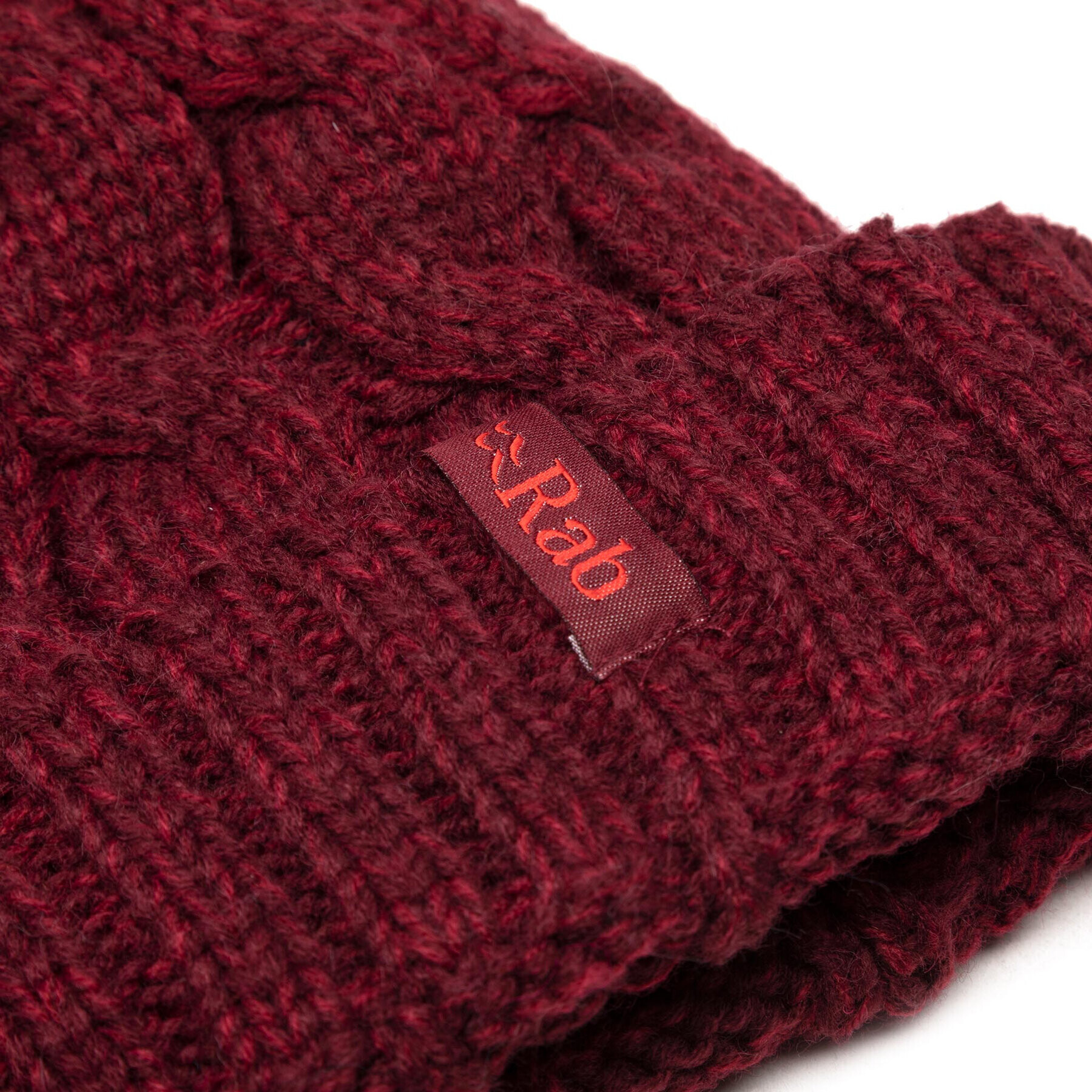 Rab Čepice Braid Beanie QAA-62 Bordó - Pepit.cz