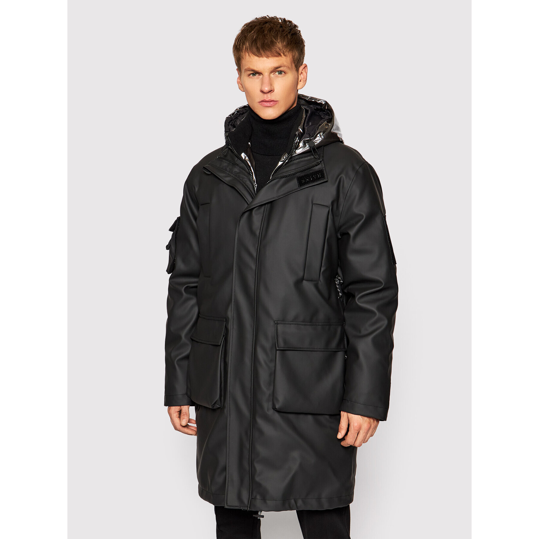 Rains Parka Unisex 1538 Černá Regular Fit - Pepit.cz