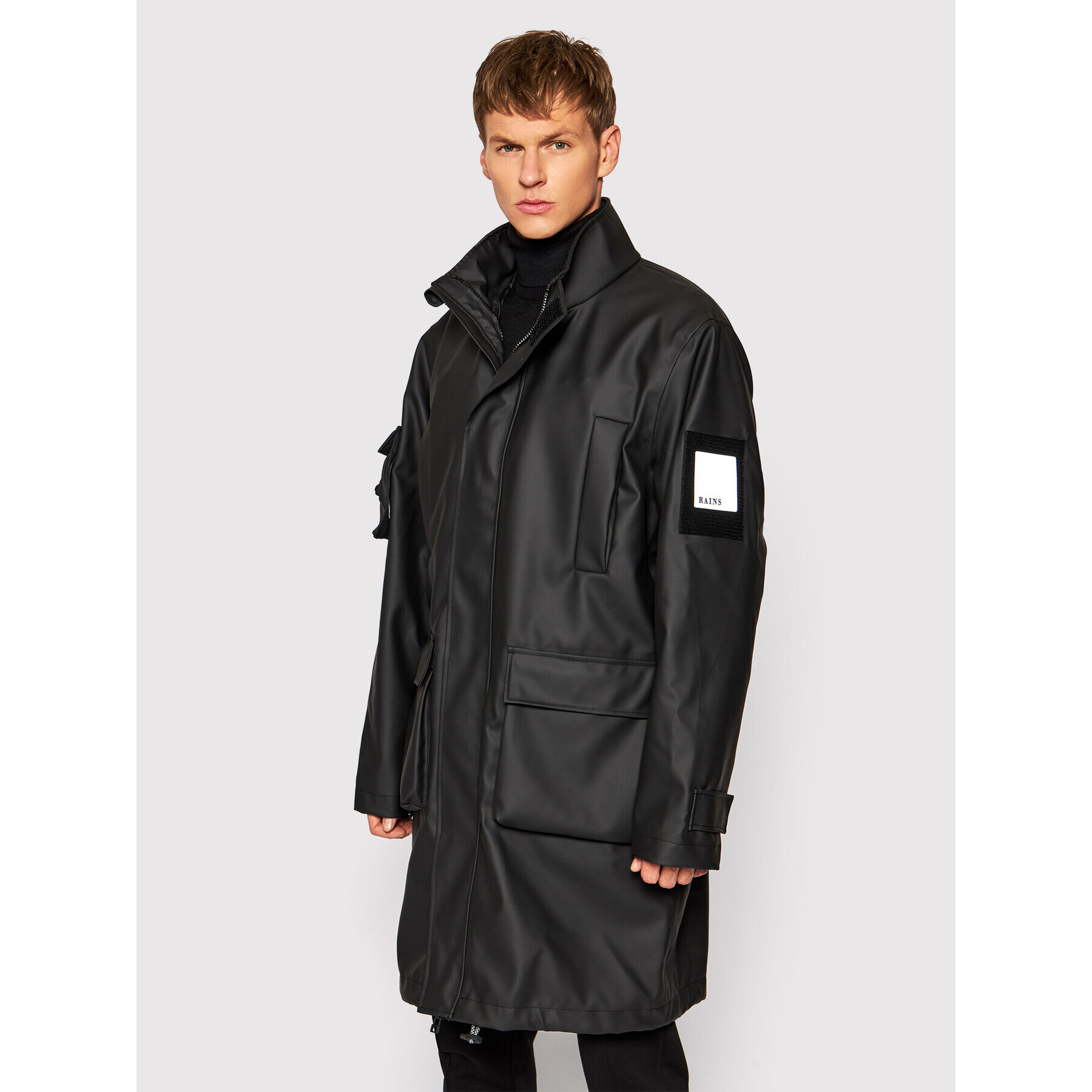 Rains Parka Unisex 1538 Černá Regular Fit - Pepit.cz