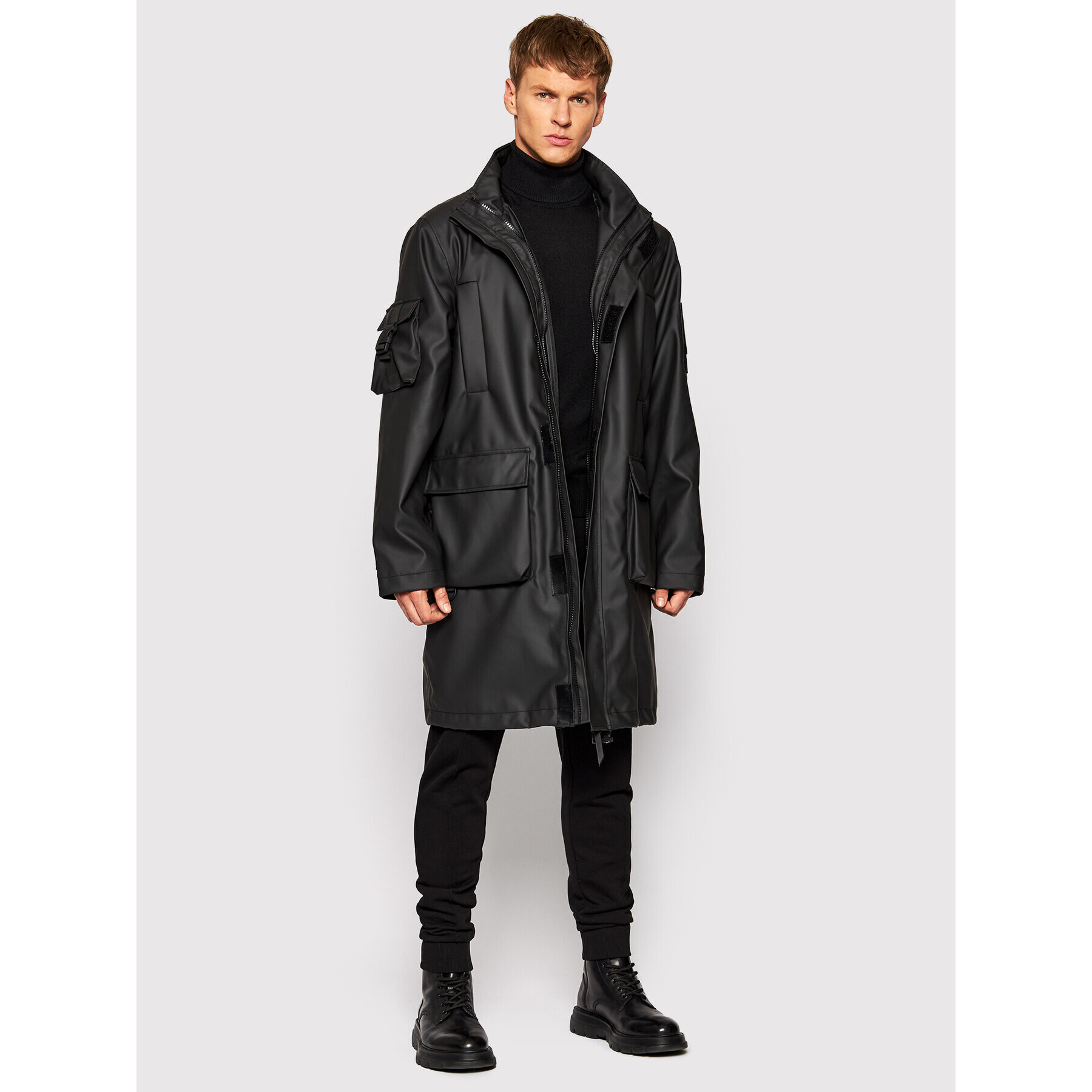 Rains Parka Unisex 1538 Černá Regular Fit - Pepit.cz