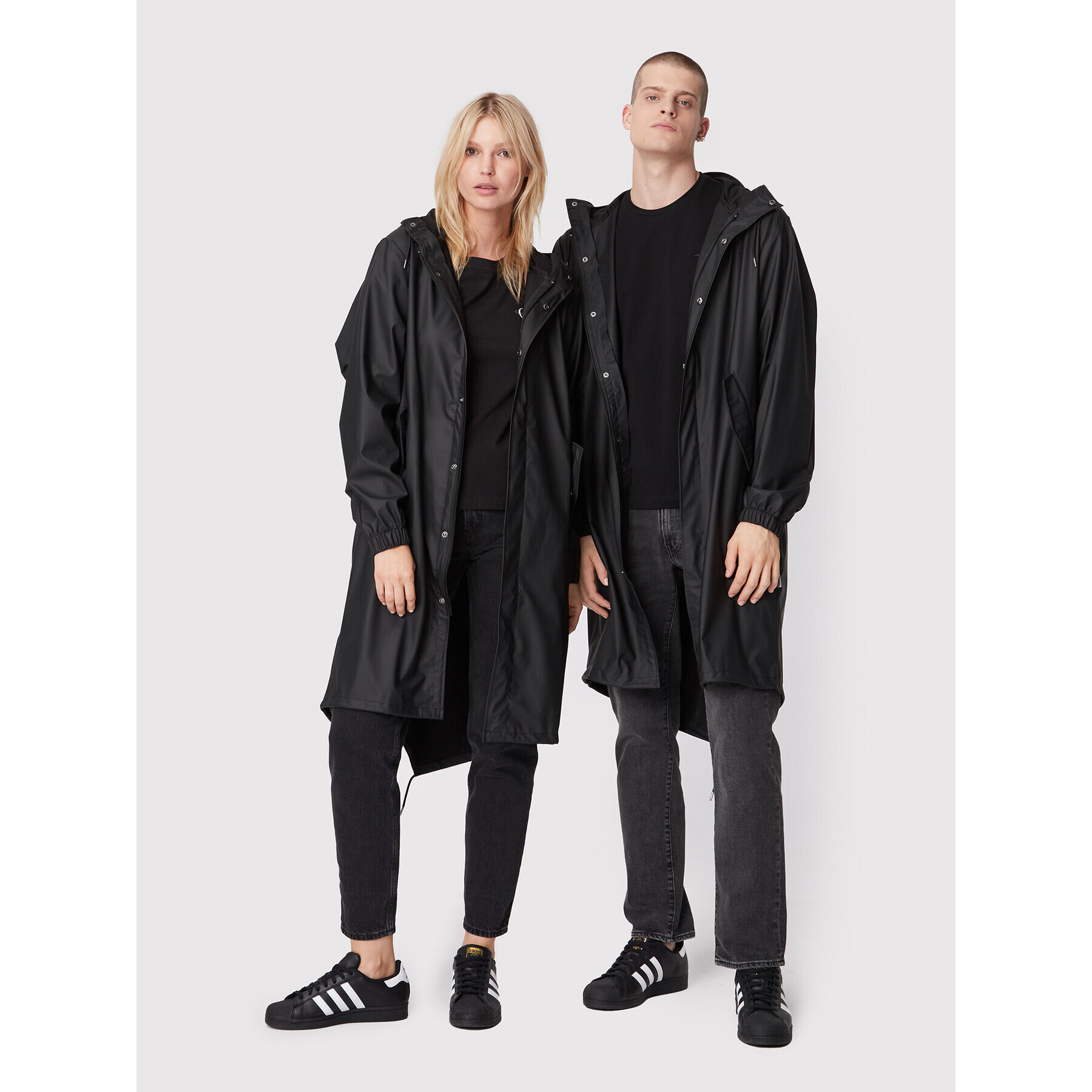 Rains Parka Unisex 18140 Černá Regular Fit - Pepit.cz