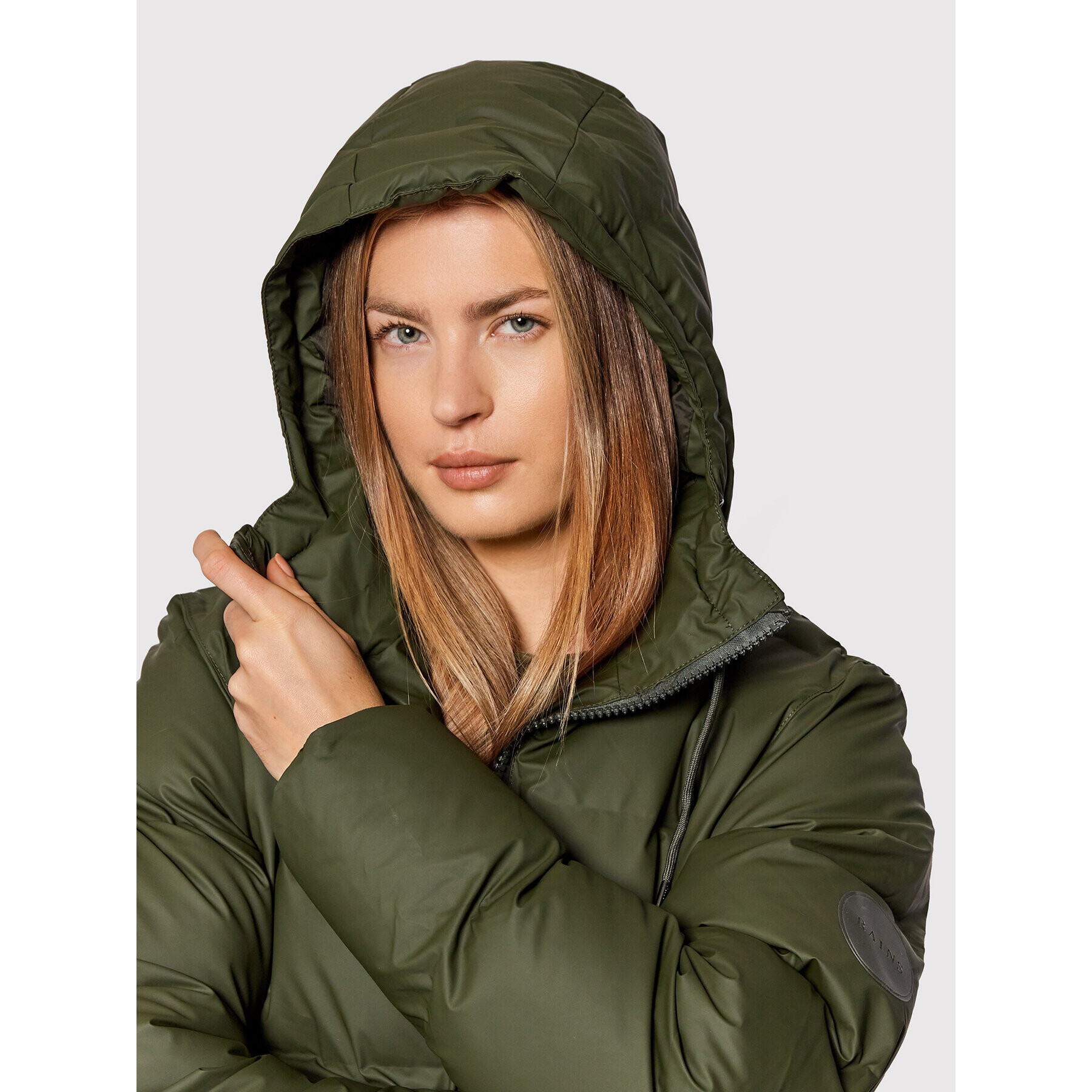 Rains Vatovaná bunda Unisex 1506 Zelená Regular Fit - Pepit.cz