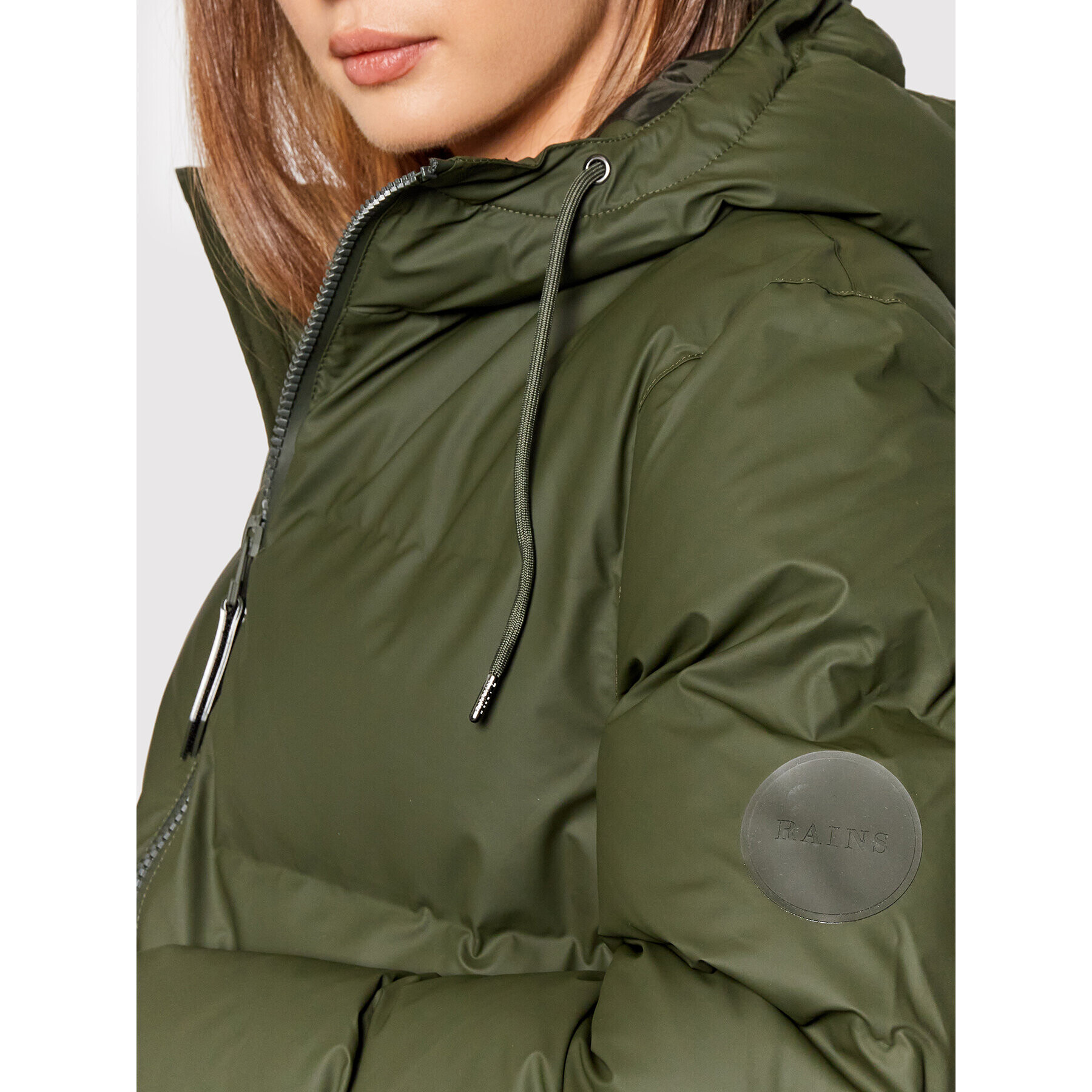 Rains Vatovaná bunda Unisex 1506 Zelená Regular Fit - Pepit.cz