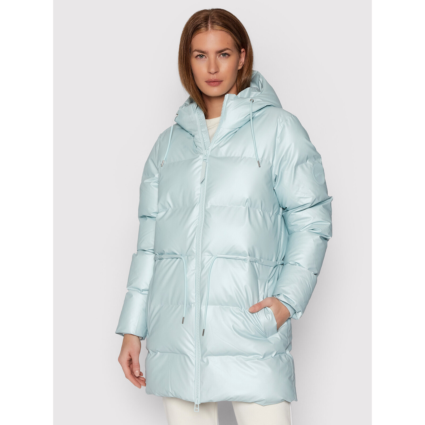 Rains Vatovaná bunda Unisex 1537 Modrá Regular Fit - Pepit.cz