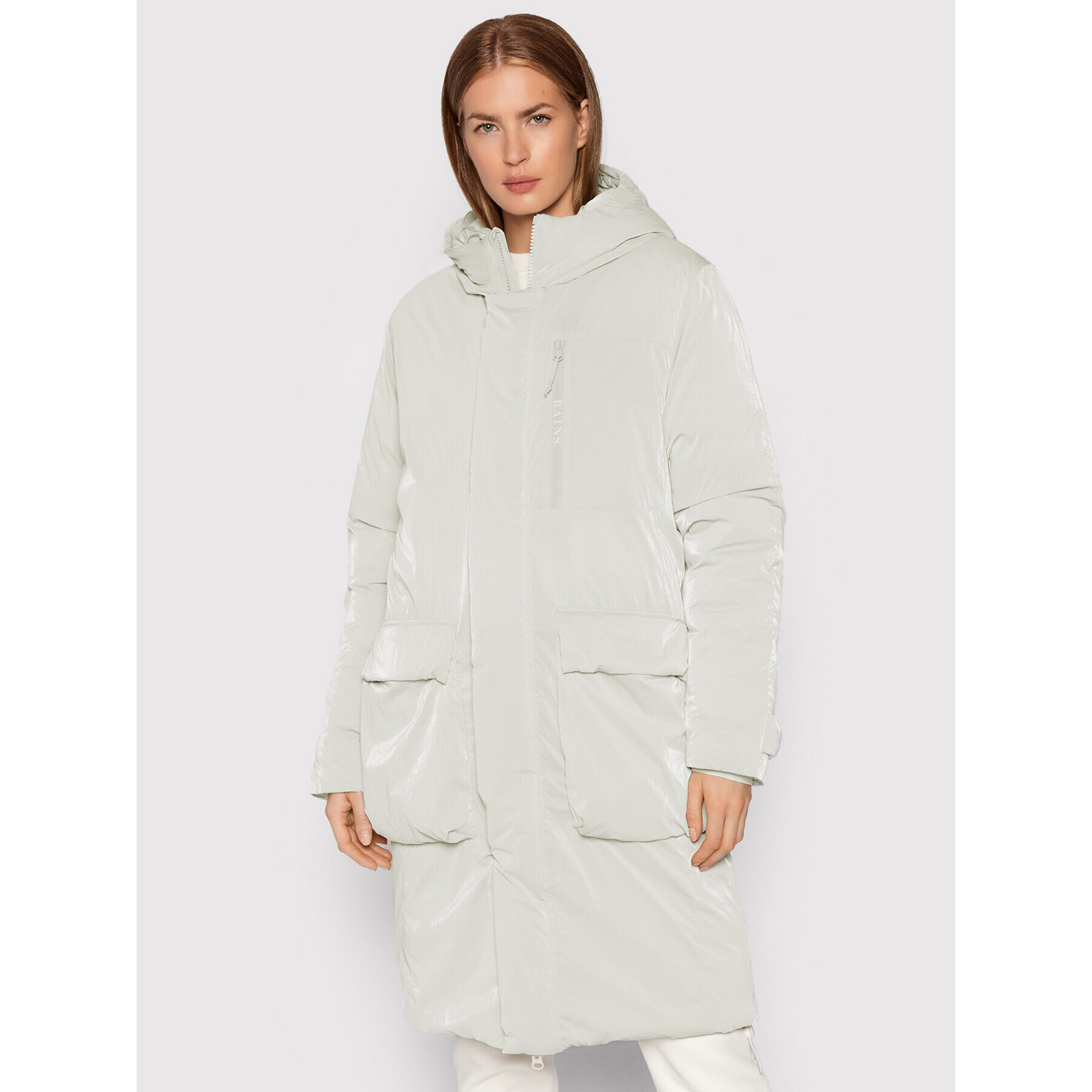 Rains Vatovaná bunda Unisex 1540 Šedá Regular Fit - Pepit.cz