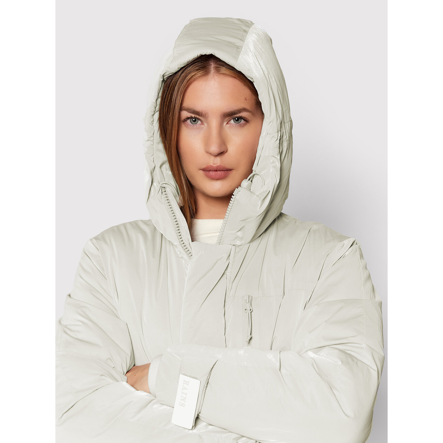 Rains Vatovaná bunda Unisex 1540 Šedá Regular Fit - Pepit.cz