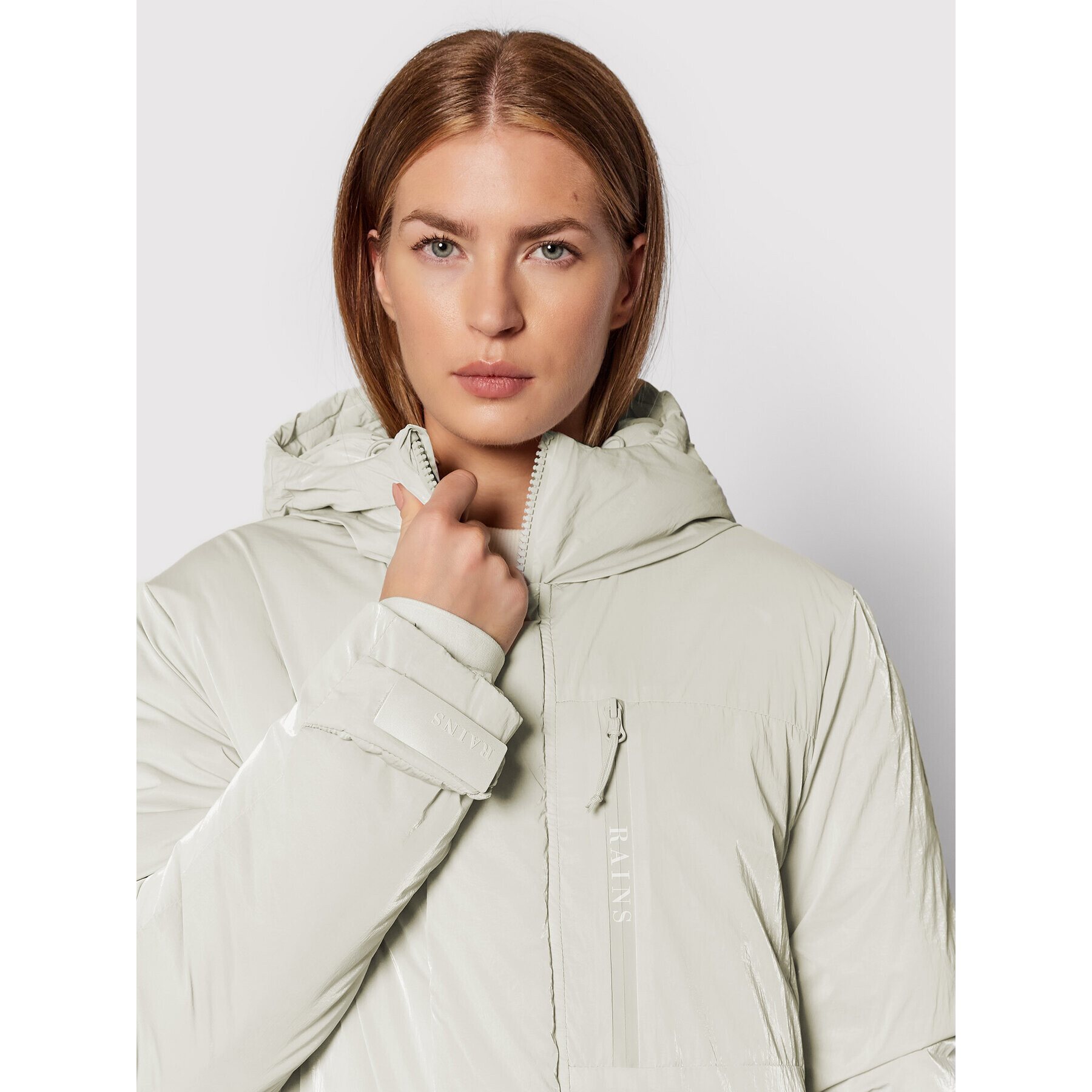 Rains Vatovaná bunda Unisex 1540 Šedá Regular Fit - Pepit.cz