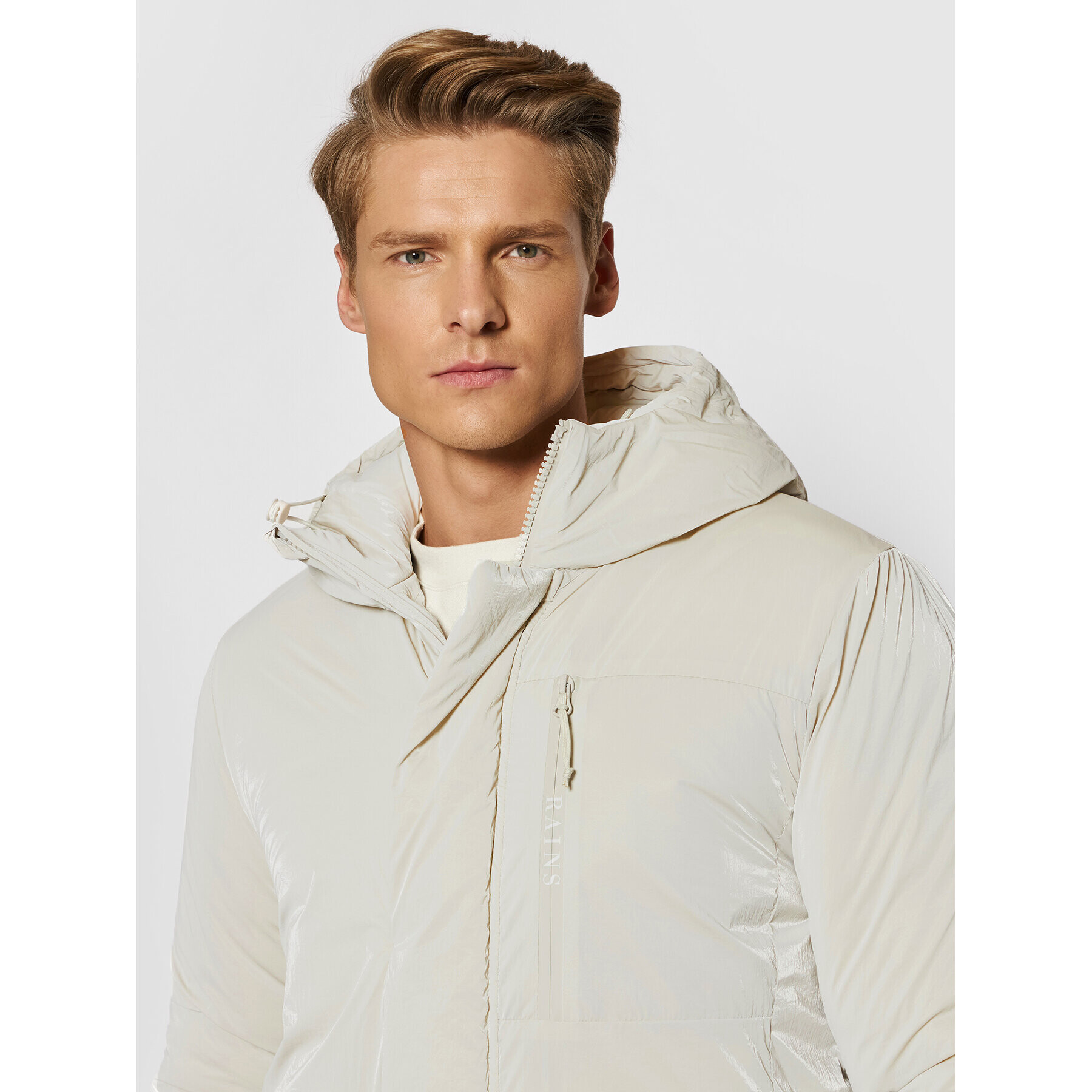 Rains Vatovaná bunda Unisex 1540 Šedá Regular Fit - Pepit.cz