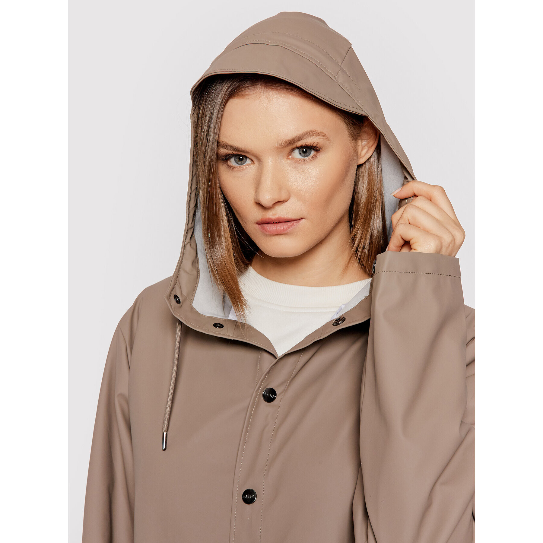 Rains Větrovka Unisex 1201 Béžová Regular Fit - Pepit.cz